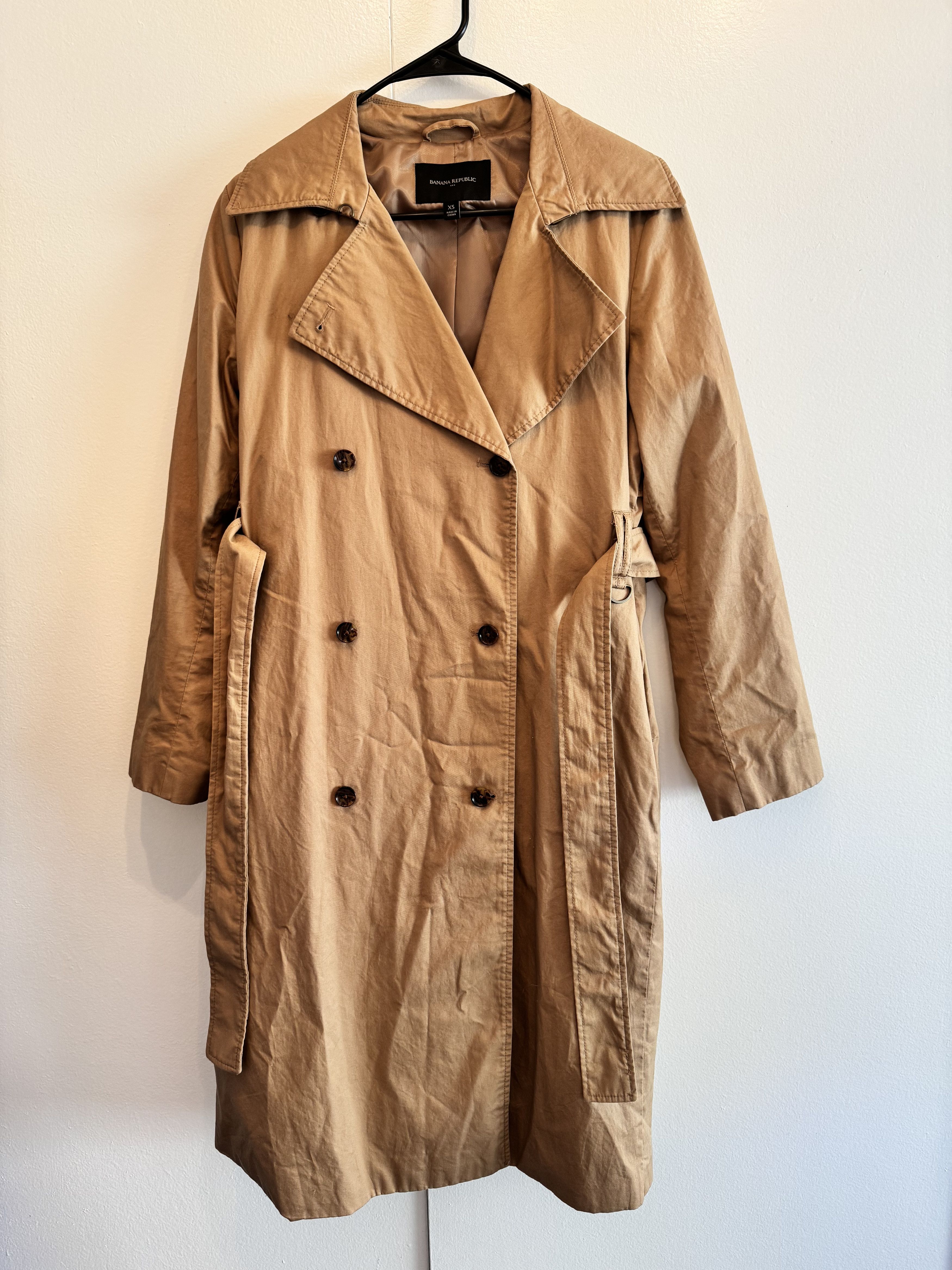 Banana Republic Banana Republic Long Twill Trench Coat - New Classic Camel Size XS / US 0-2 / IT 36-38 - 1 Thumbnail