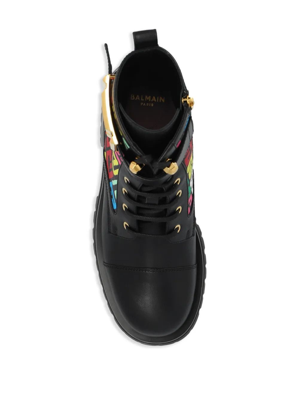 Balmain o1s1wg111225 Charlie Leather Combat Boots in Black Size US 5 / IT 35 - 3 Thumbnail
