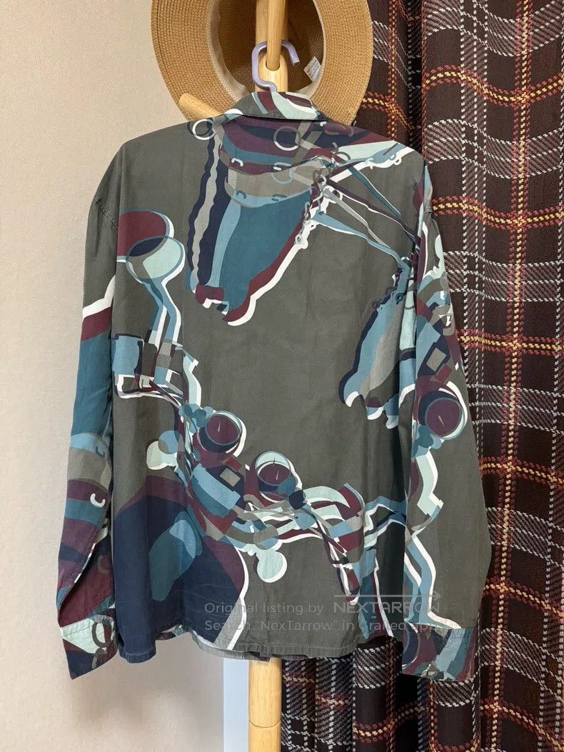 Hermes Hermes size 40 Silk shirt, 65% silk + 35% cotton Size US L / EU 52-54 / 3 - 2 Thumbnail