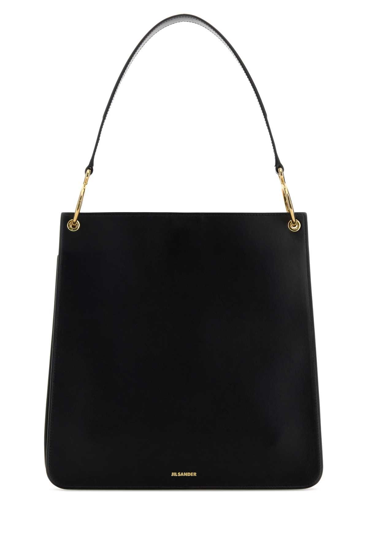 Jil Sander Black Leather Otto Shoulder Bag Size ONE SIZE - 1 Thumbnail