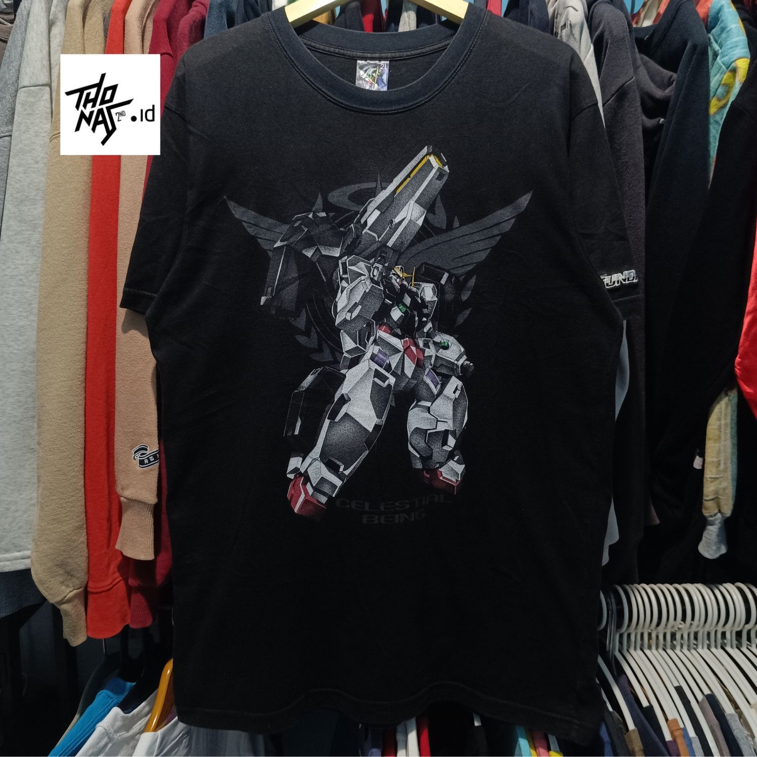 Anime Rare Vintage Gundam 00 Celestial Being Anime Manga Mecha Size US L / EU 52-54 / 3 - 2 Thumbnail