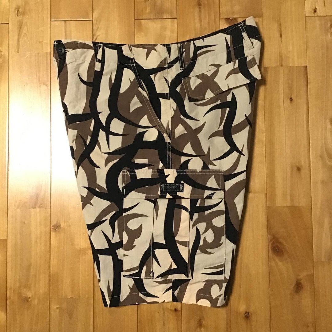 Bape 🔥Vintage🔥 BAPE Trial Camo Nylon Cargo Shorts NIGO ★size L Size US 34 / EU 50 - 4 Thumbnail