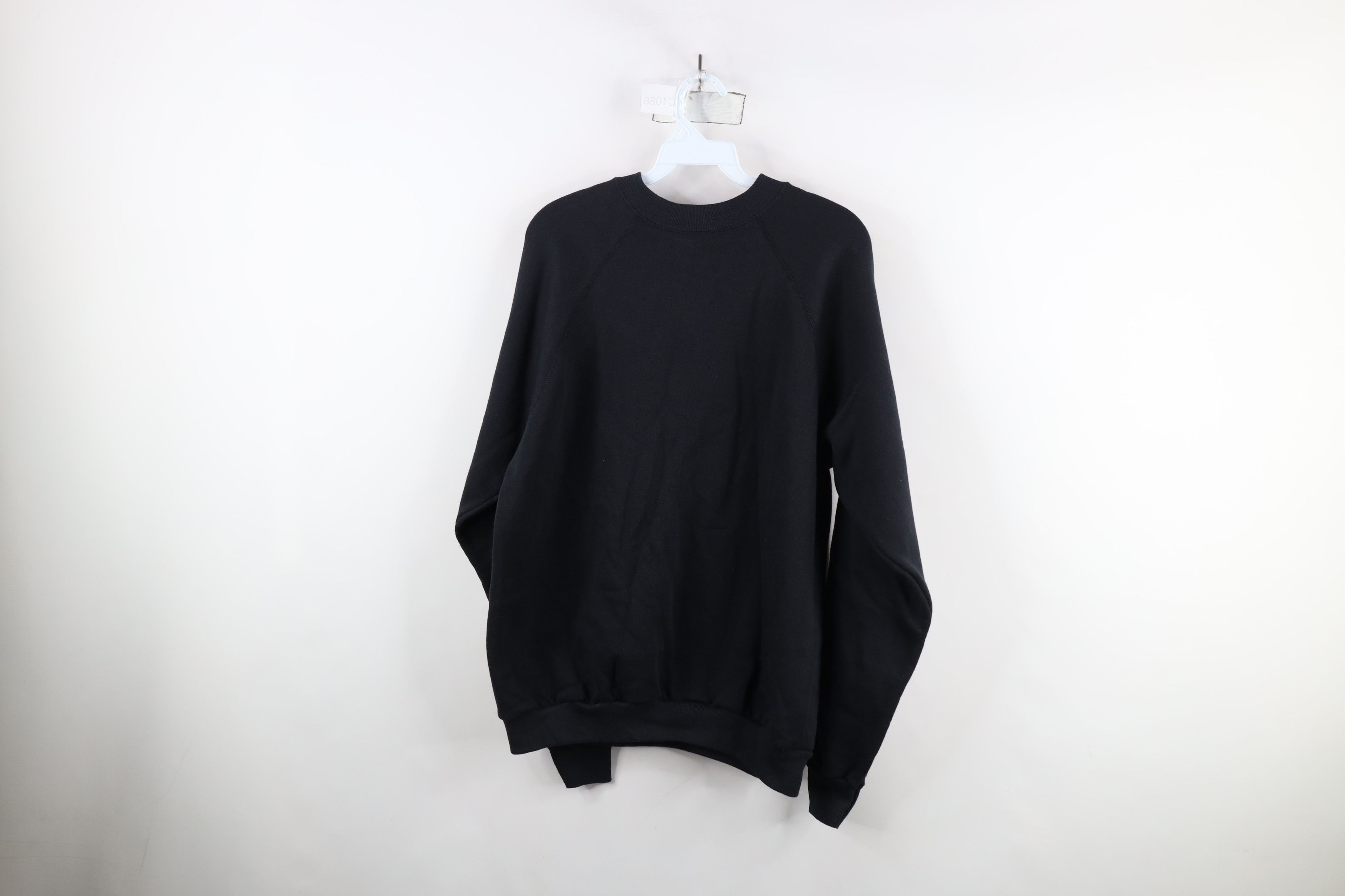 Vintage Vintage 90s Streetwear Blank Crewneck Sweatshirt Black USA Size US M / EU 48-50 / 2 - 8 Thumbnail