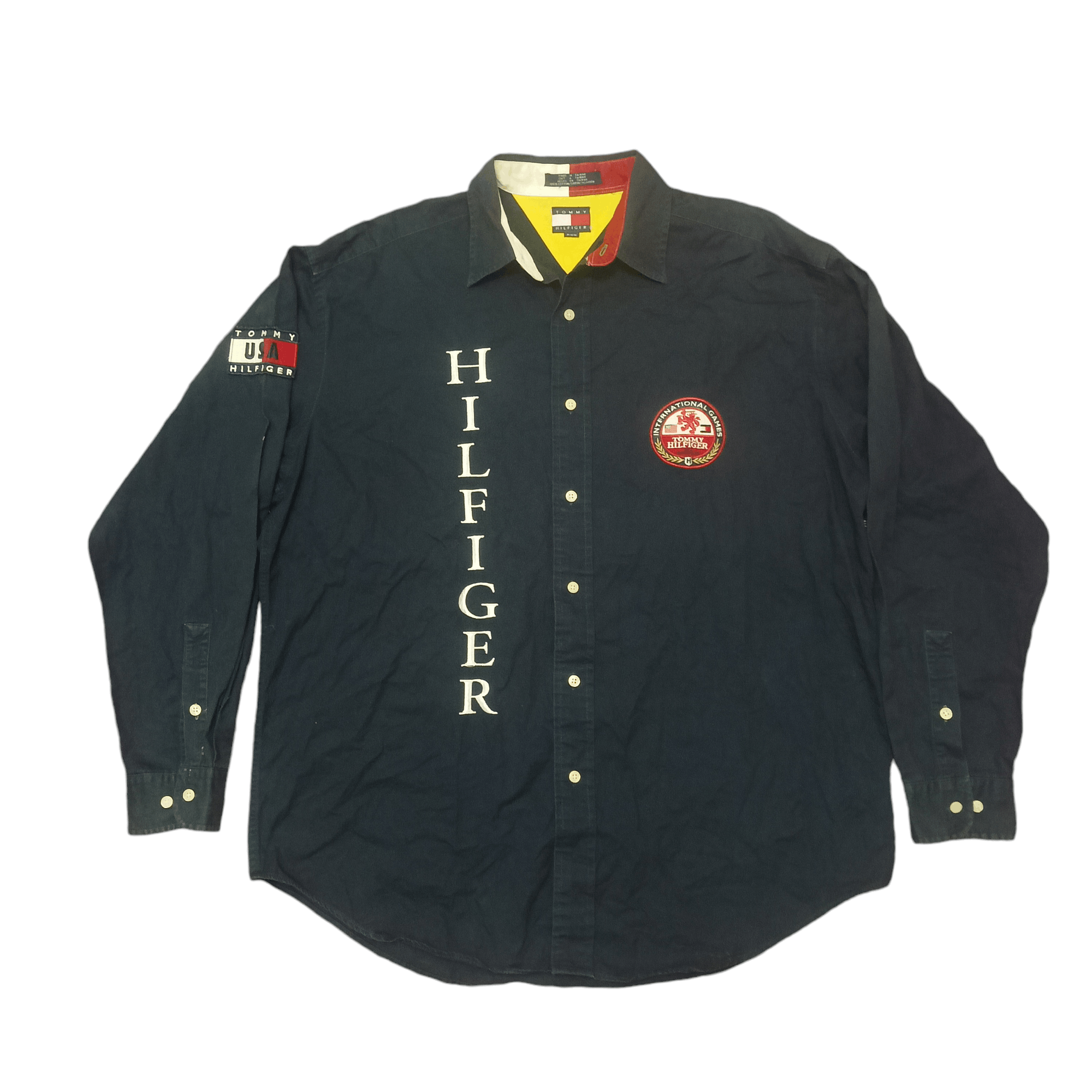 Tommy Hilfiger Rare tommy hilfiger international Games USA 1996 Shirts Size US XL / EU 56 / 4 - 1 Thumbnail