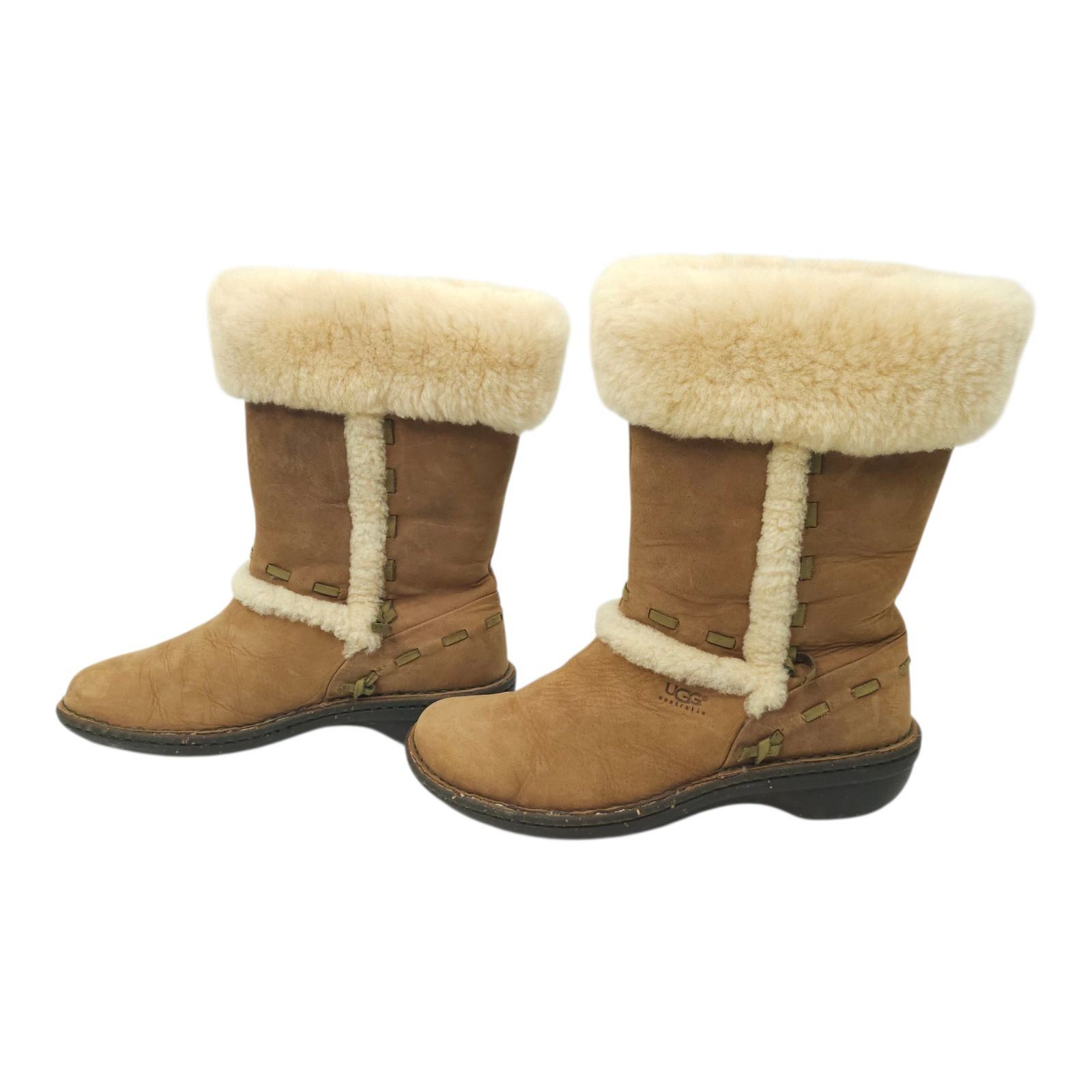 Ugg Ugg Australia Elijo Leather Boots Womens Size 7 Sheepskin Size US 7 / IT 37 - 11 Thumbnail