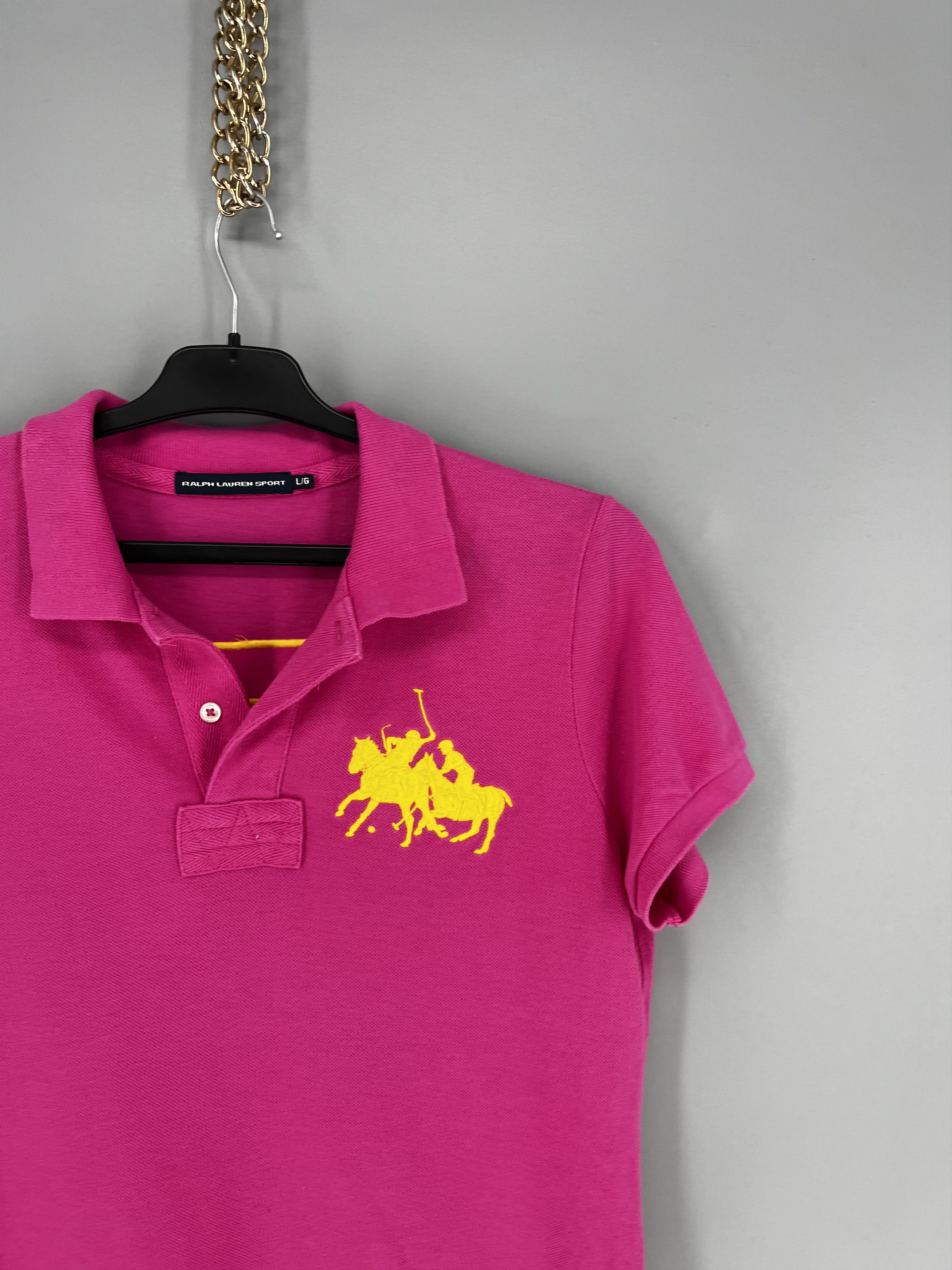 Polo Ralph Lauren Vintage Y2K Polo Ralph Lauren T-Shirt Size L in Pink Size L / US 10 / IT 46 - 5 Thumbnail