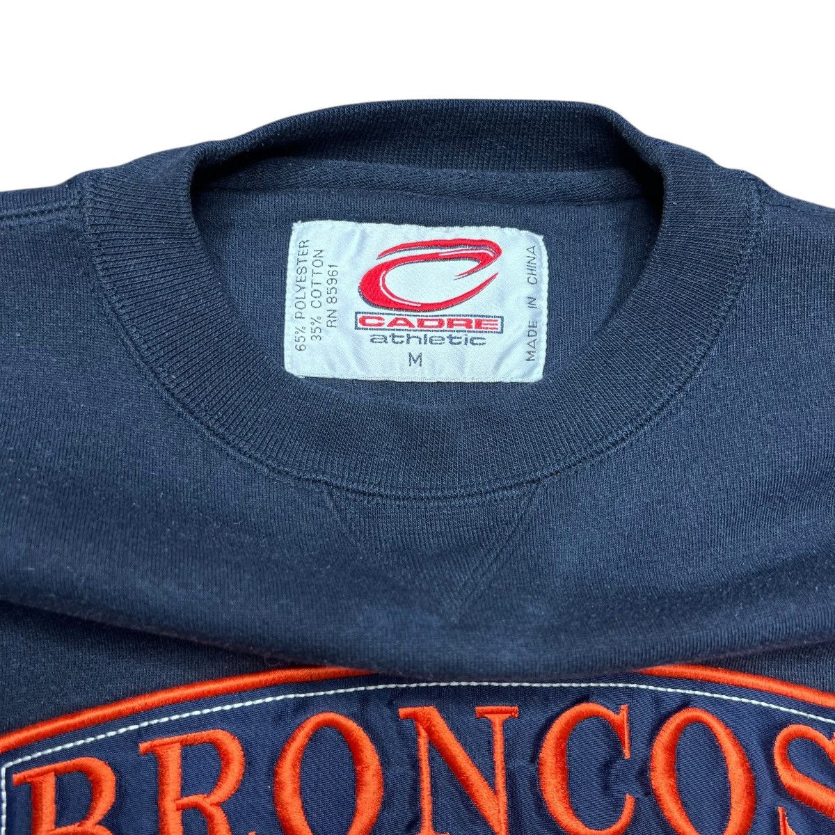 NFL Vintage 1990s NFL Denver Broncos Embroidered Sweatshirt Size US M / EU 48-50 / 2 - 2 Thumbnail