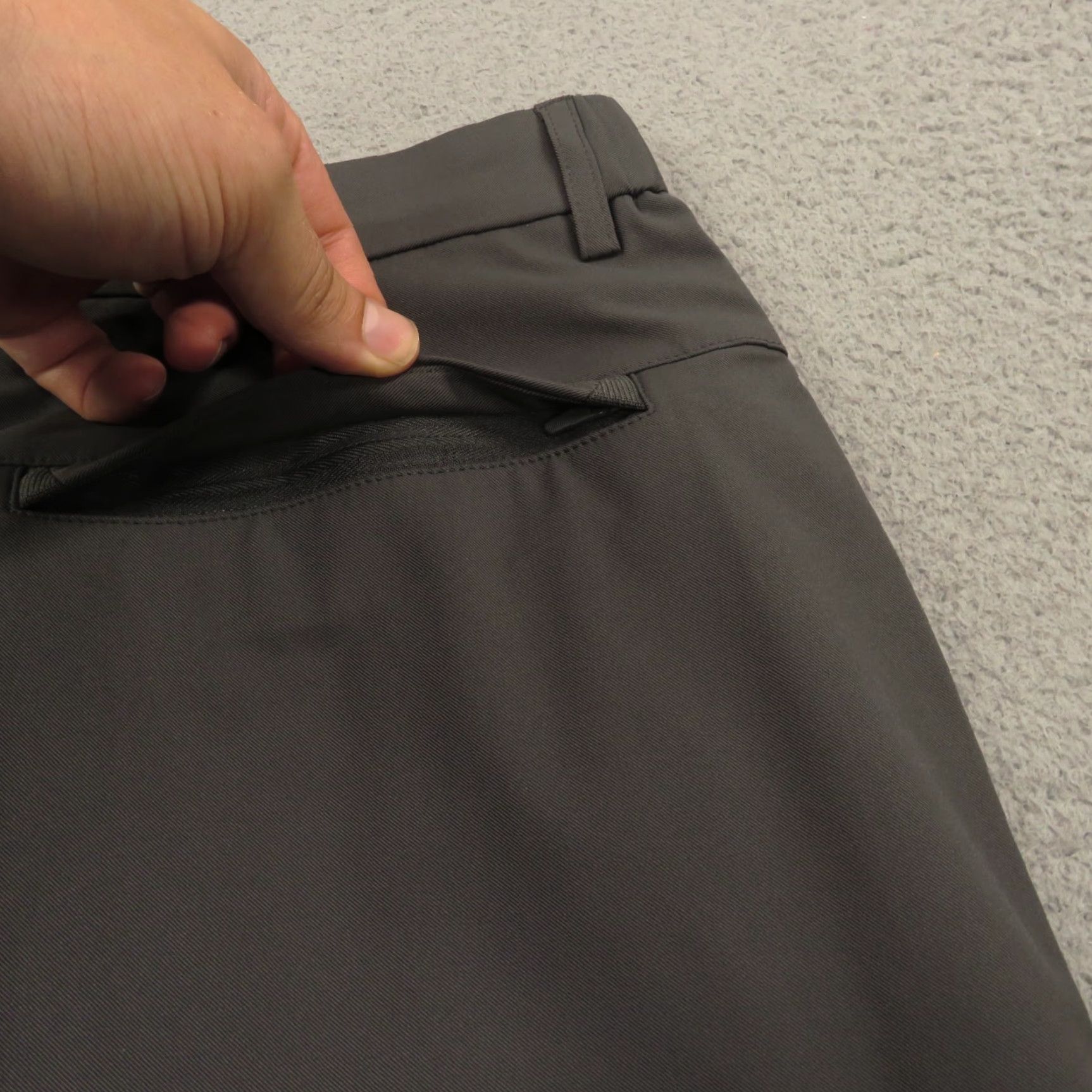 Vintage Jack Archer Pants Mens 35x28 Jetsetter Charcoal Grey Travel Trousers Chino Straight Slim 5-Pocket Gray Modern City) Size US 35 - 4 Thumbnail