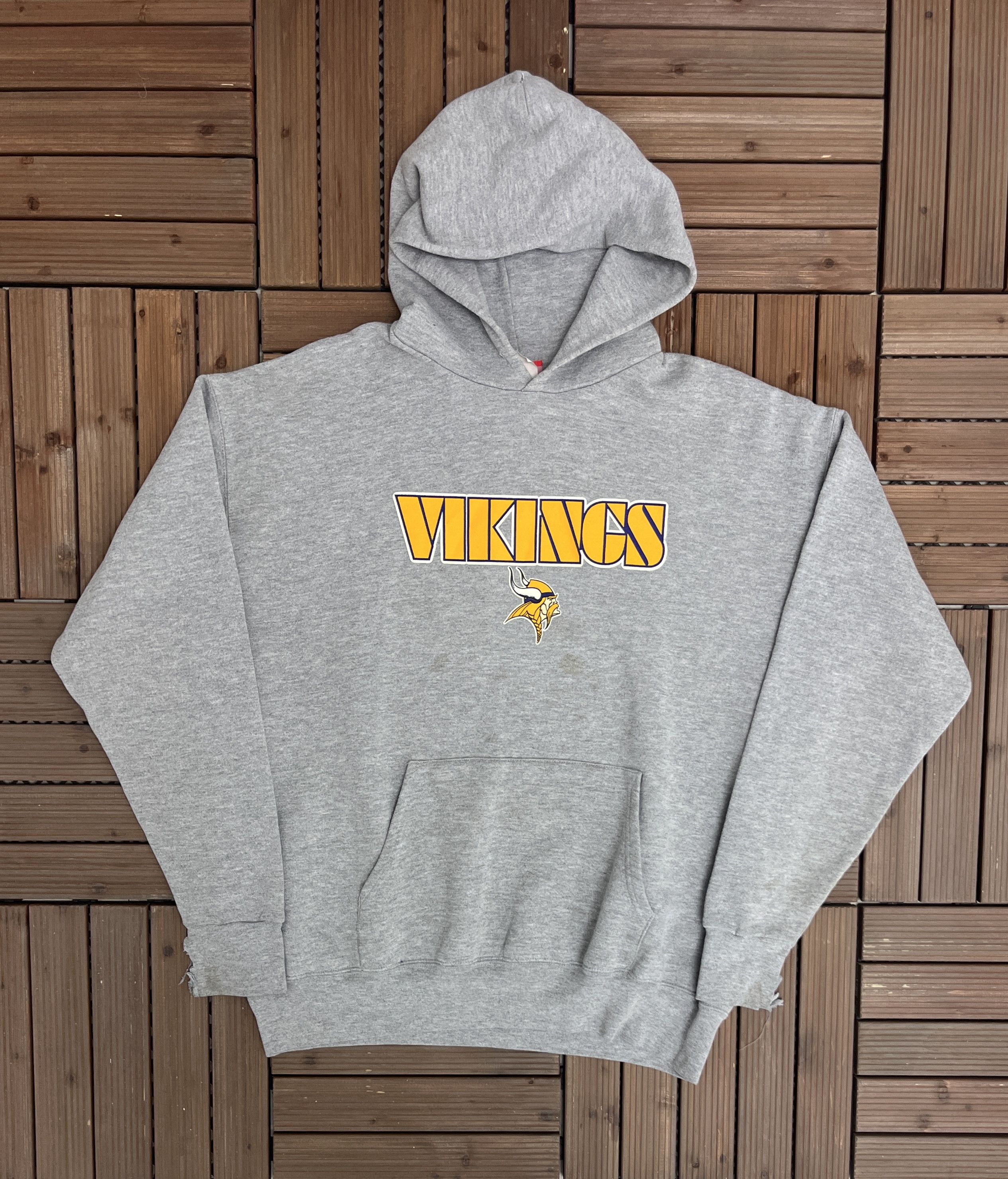 Vintage Minnesota Vikings Vintage Grey Hoodie Sweatshirt Size US L / EU 52-54 / 3 - 1 Thumbnail