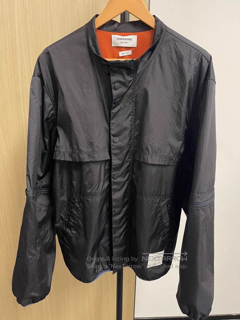 Thom Browne Thom Browne Black Removable Sleeve Jacket Size US XL / EU 56 / 4 - 1 Thumbnail