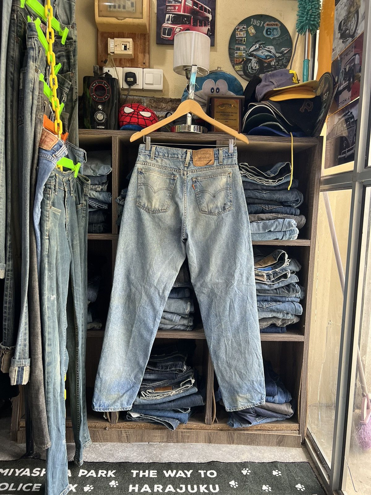 Levi's Vintage Clothing 🔥Vintage Levis 550 Distressed Denim Size US 30 / EU 46 - 3 Thumbnail