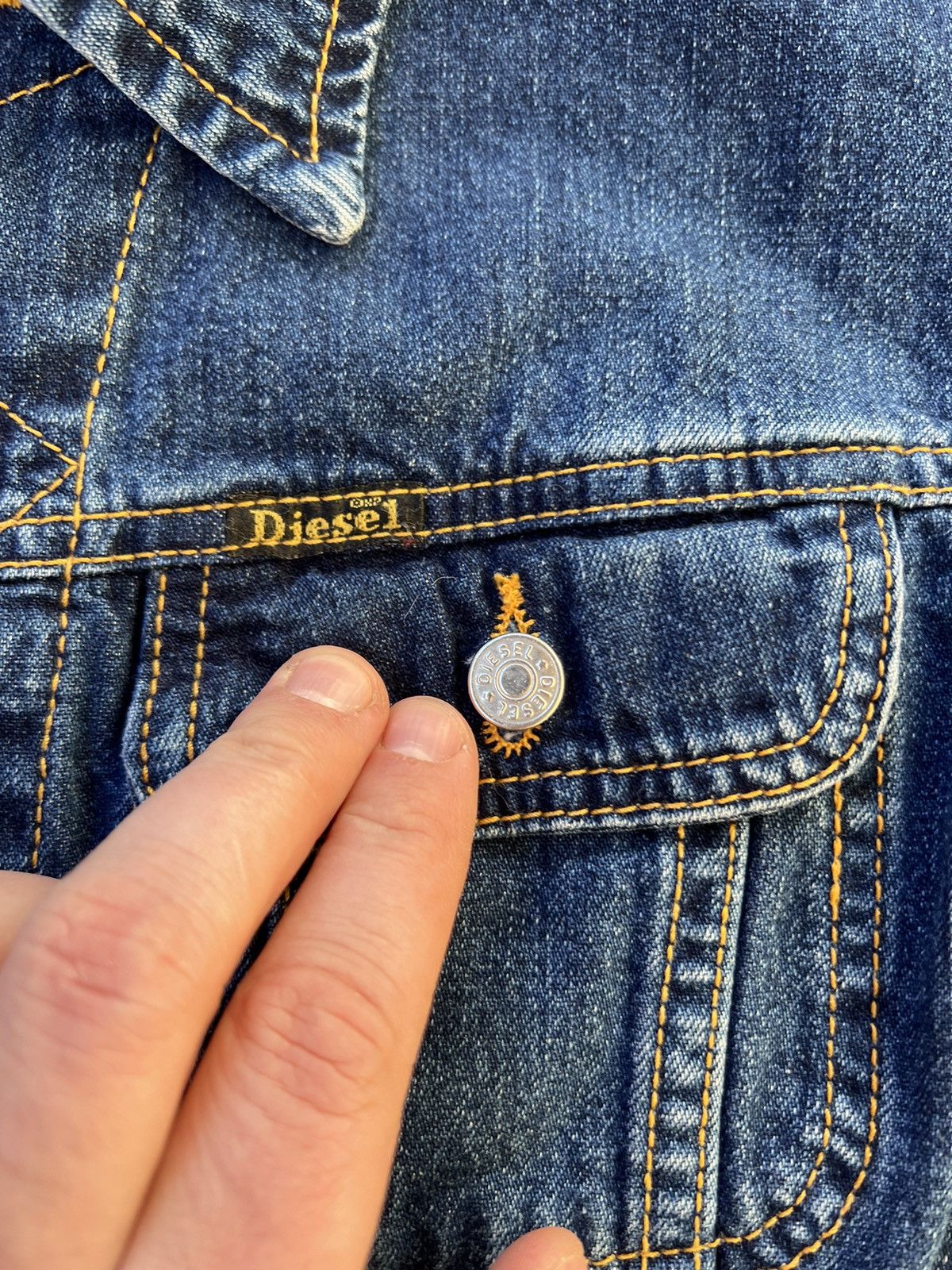 Diesel × Vintage Y2K Diesel Vintage Denim Jacket Size S / US 4 / IT 40 - 2 Thumbnail