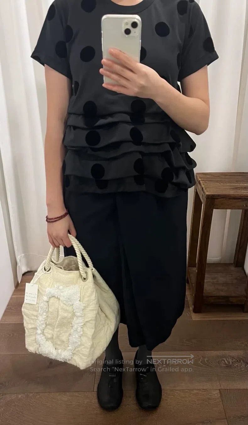 Comme des Garcons Comme Des Garcons Flocking spotted cake top Size S / US 4 / IT 40 - 7 Thumbnail
