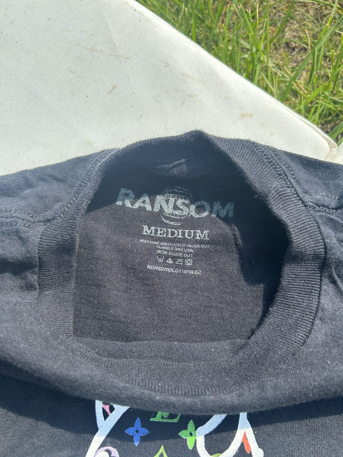 Ransom Clothing Ransom Clothing - Vouis Luitton Black T Shirt - Medium Size US M / EU 48-50 / 2 - 7 Thumbnail