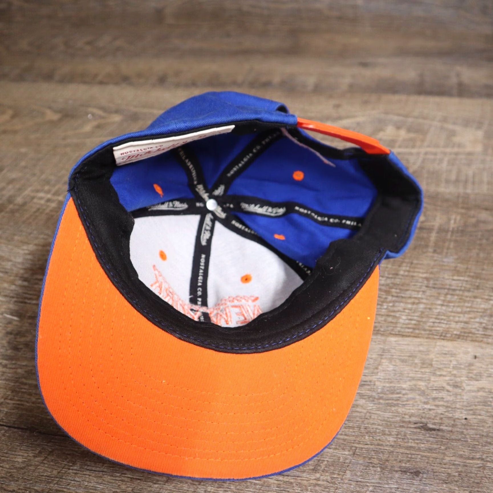 Mitchell & Ness Mitch And Ness Hat Snapback Blue Adult One Size Adjustable Cap Size ONE SIZE - 6 Thumbnail