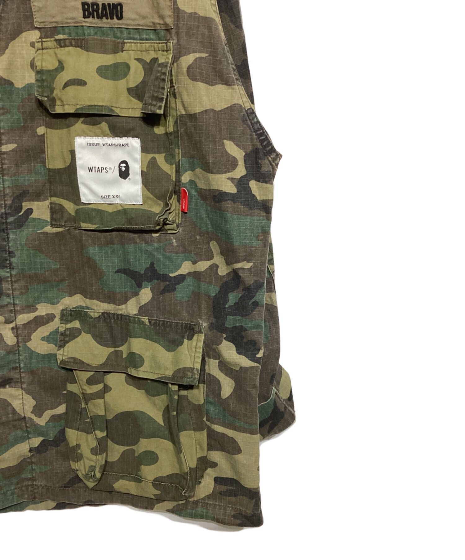 Bape × Wtaps WTAPS × A BATHING APE 2017 JUNGLE L/S SHIRT Olive Size S Size US S / EU 44-46 / 1 - 5 Thumbnail