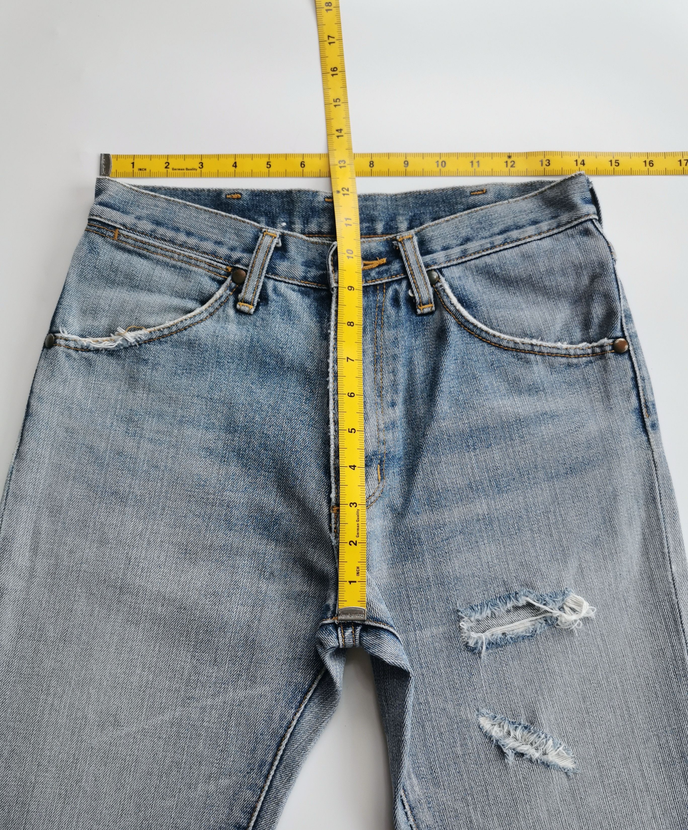 Tornado Mart Vintage Wrangler FlareBootcut Distressed Style Tornado Mart Size US 28 / EU 44 - 9 Thumbnail