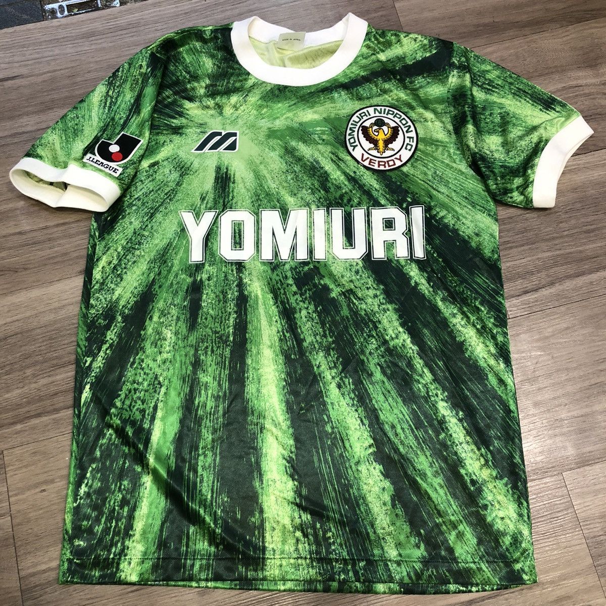 image of Bloke x Soccer Jersey Verdy Yomiuri 93/94 Home Shirt in Green, Men's (Size Large)