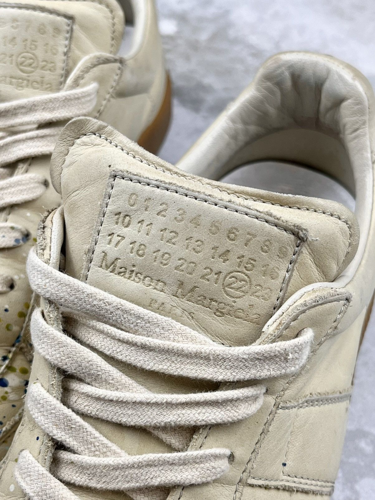 Maison Margiela AW16 Maison Margiela Paint Splatter Replica Gat Sneakers Size US 8 / EU 41 - 6 Thumbnail