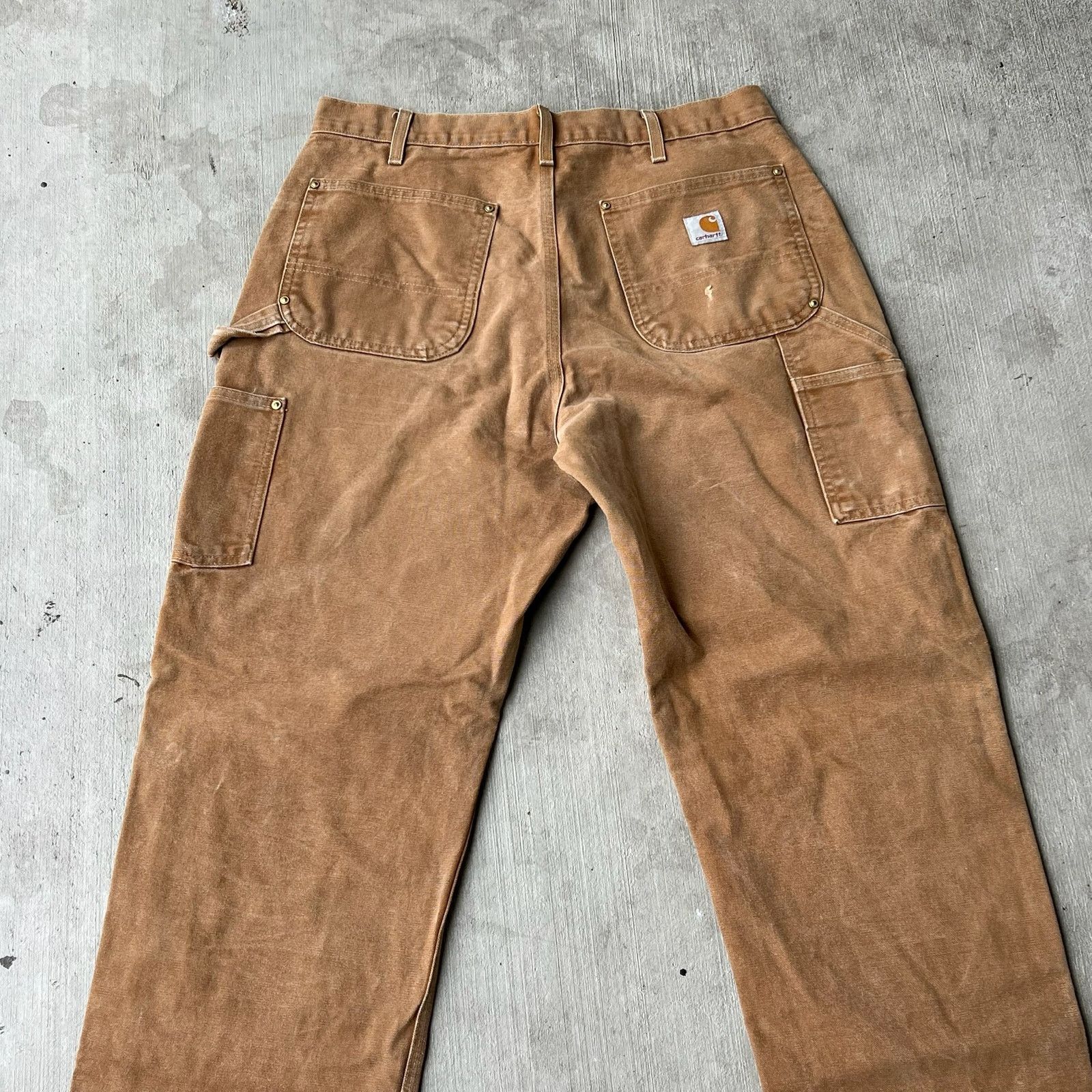 Carhartt × Vintage Carhartt brown double knee work wear carpenter pants Size US 33 - 6 Thumbnail