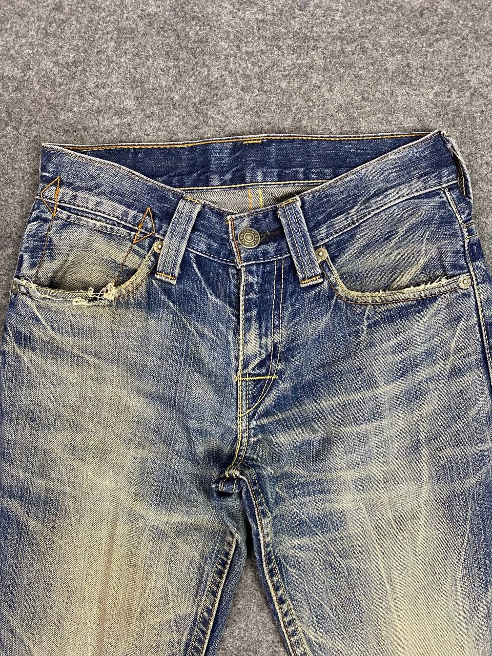 Levi's vintage levis 502 distressed denim nice design Size US 30 / EU 46 - 9 Thumbnail