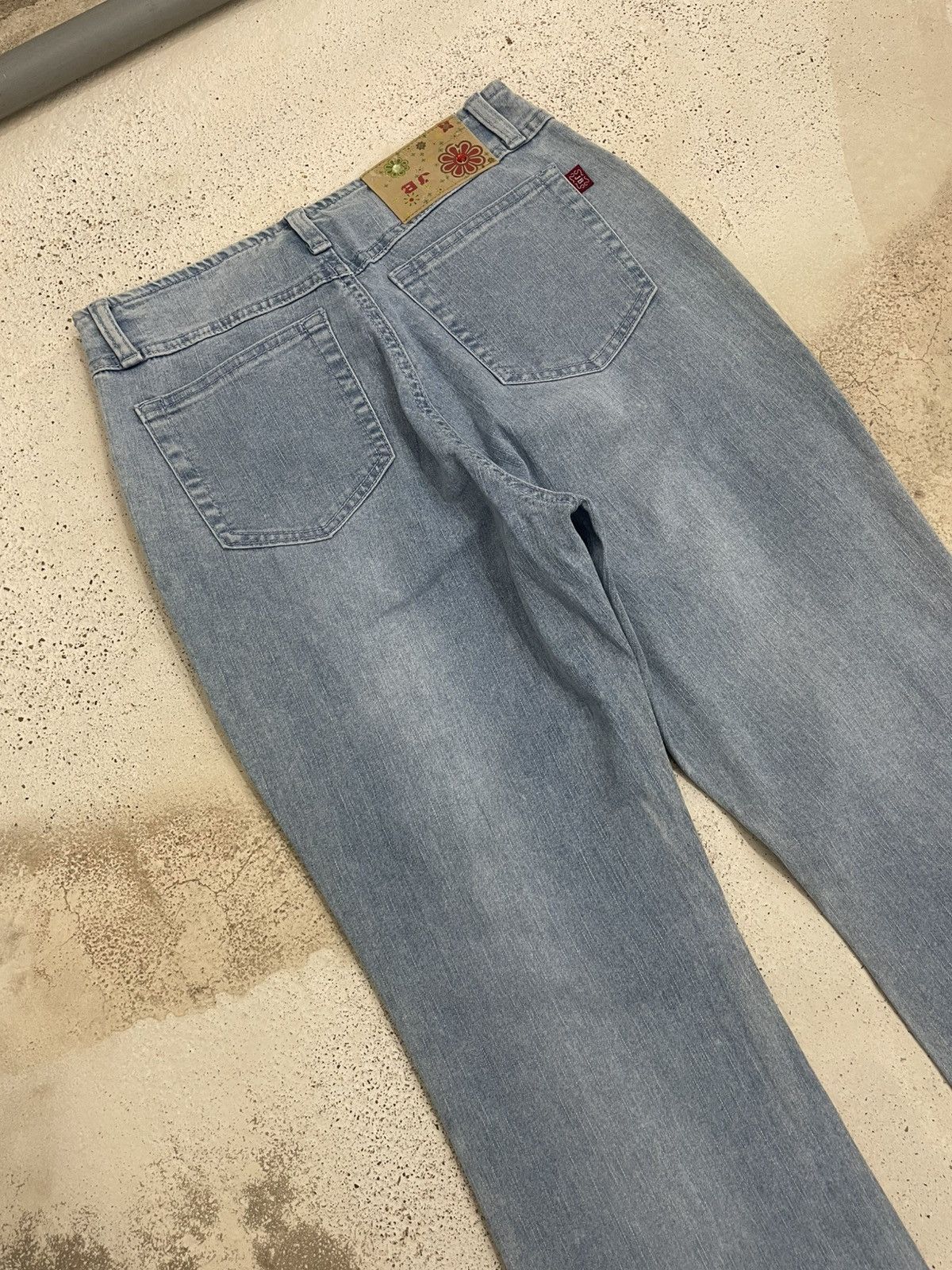 Other JB Tornado Mart Lace Style Stretch Denim Pants Size 25" / US 0 / IT 36 - 13 Thumbnail