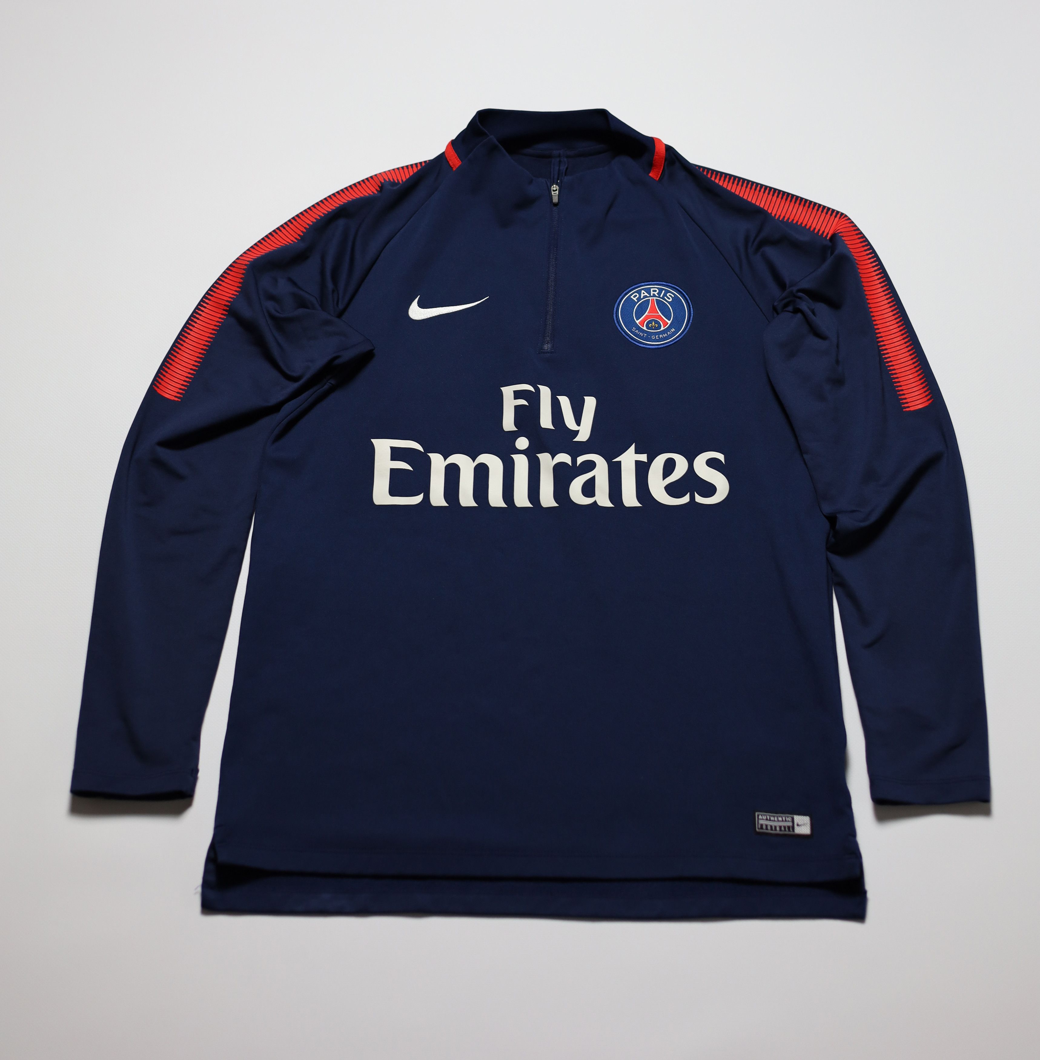 Nike PSG FC 2016 2017 Football 1/4 Zip Drill Top Nike Size M Size US M / EU 48-50 / 2 - 1 Thumbnail