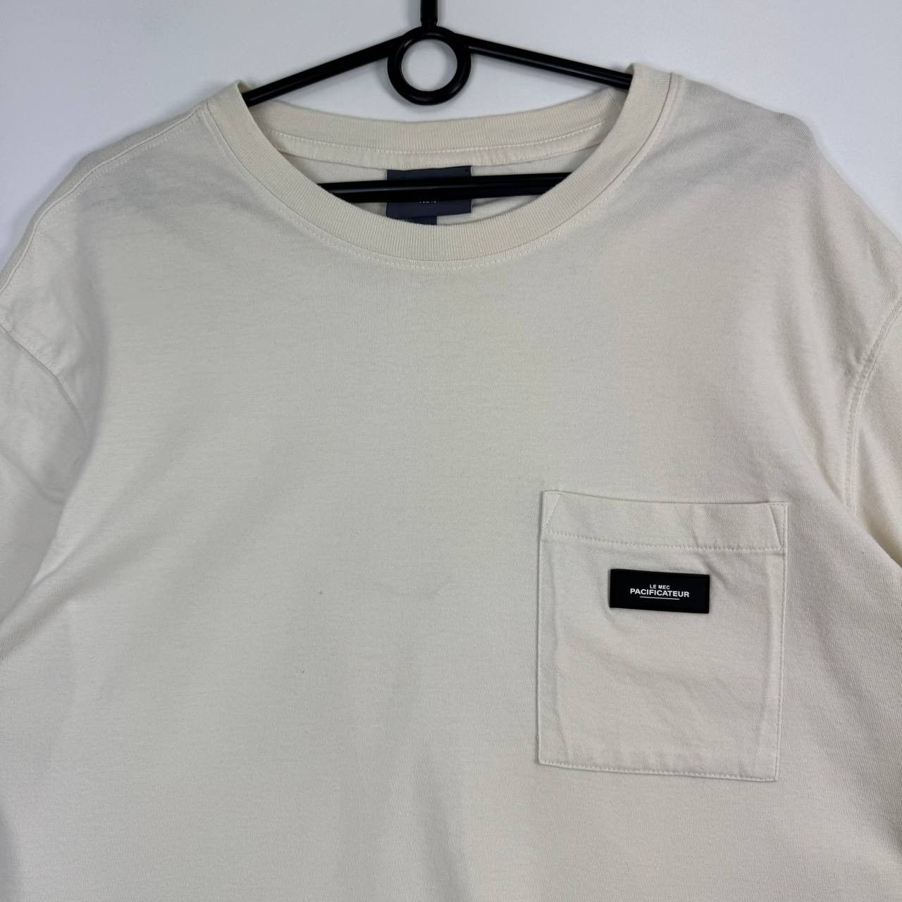 H&M H&M Pocket T-Shirt Cream White Mens Size M Size US M / EU 48-50 / 2 - 2 Thumbnail