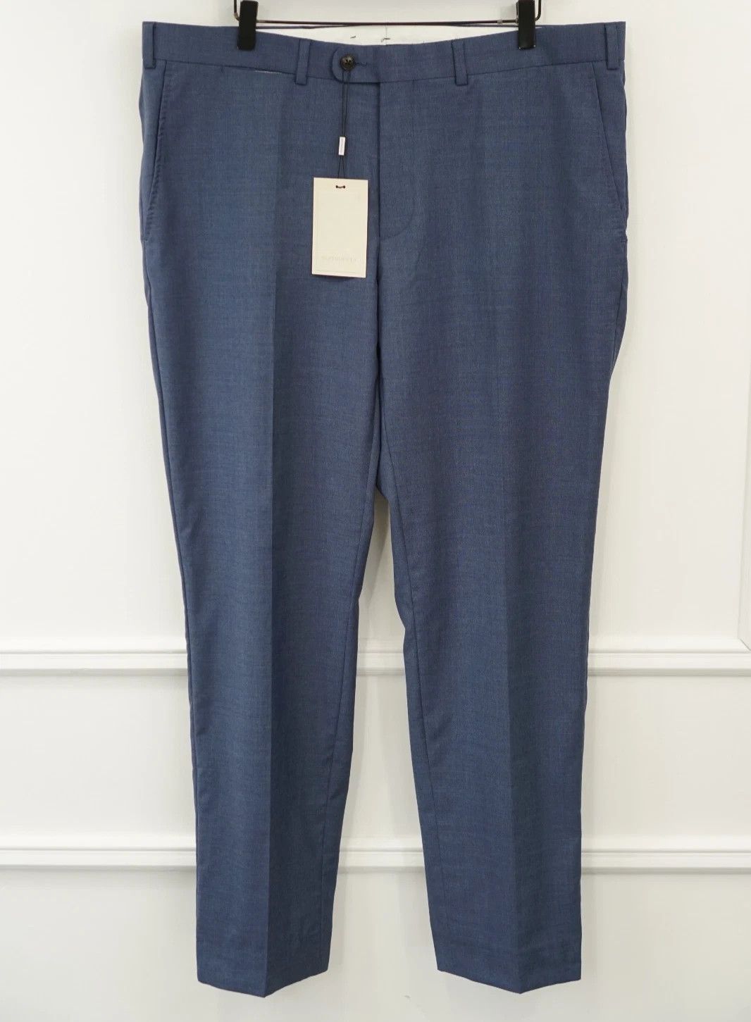 Suitsupply Men Suitsupply Pants Brescia Blue Wool Size UK/US42 Size 42R - 1 Thumbnail