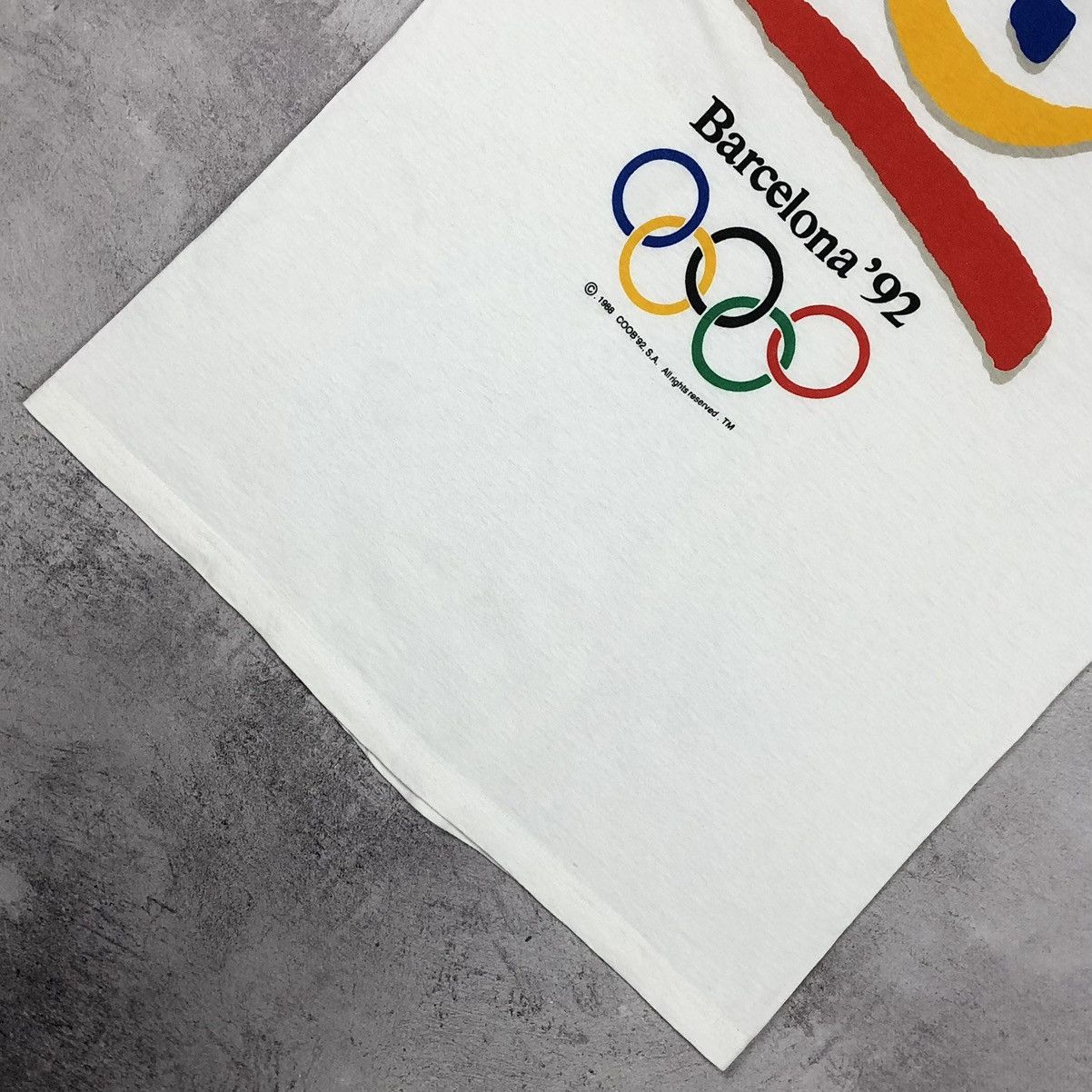 Vintage 1992 Barcelona Summer Olympics Game Tee Size US L / EU 52-54 / 3 - 8 Thumbnail