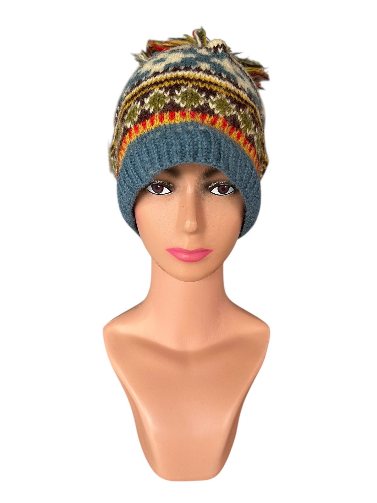 Kapital Vintage Crochet Knitted Wool Beanie Hats Size ONE SIZE - 4 Thumbnail