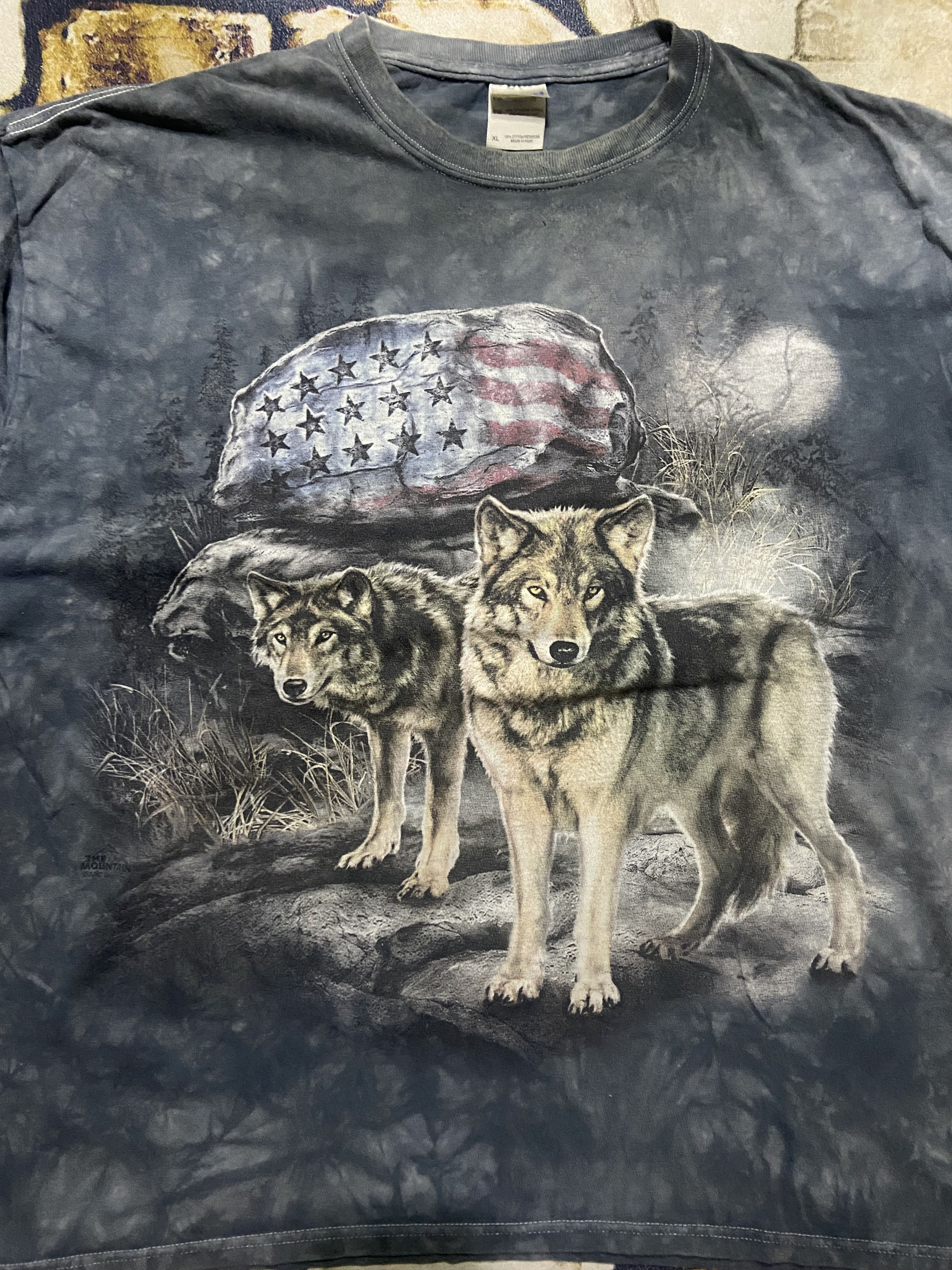 The Mountain × Vintage The Mountain 2012 Tami Alba Fox American Flag Screen Tie Dye Size US XL / EU 56 / 4 - 2 Thumbnail