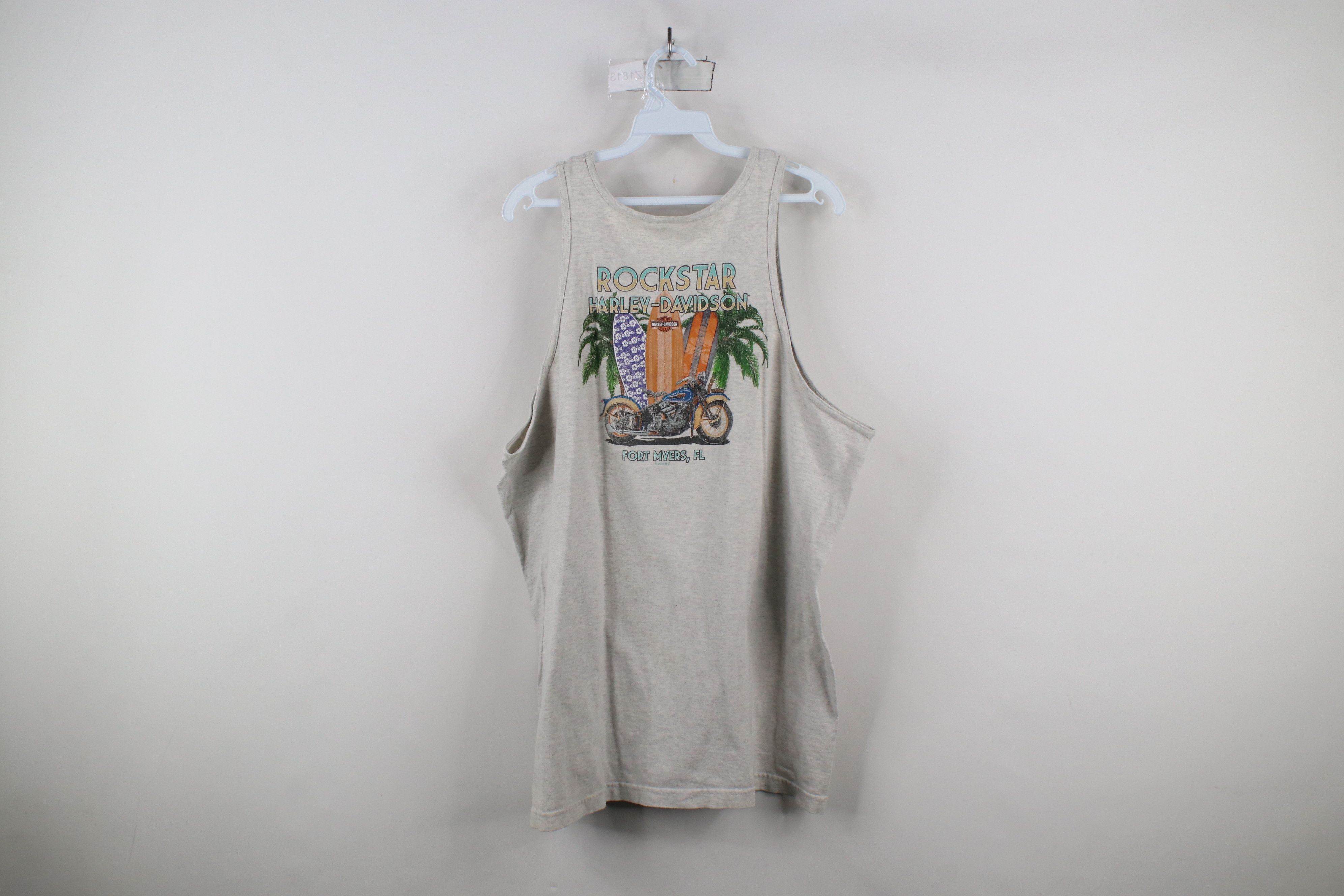 Harley Davidson × Vintage Vintage Y2K Harley Davidson Spell Surfing Tank Top T-Shirt Size US XL / EU 56 / 4 - 13 Thumbnail