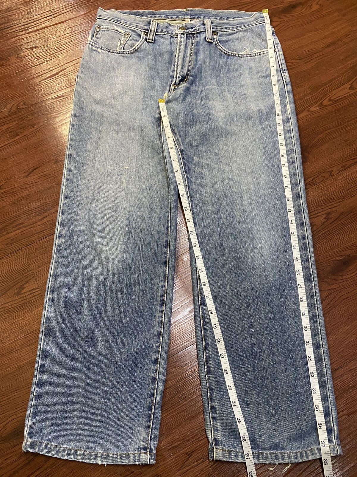 Edwin Vintage Edwin404 Japan Faded Wash Baggy Jeans Size US 34 / EU 50 - 15 Thumbnail