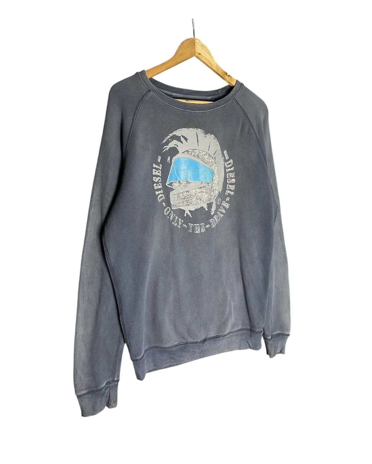 Diesel × Vintage Vintage Diesel Trojan Design Sunfaded Sweatshirt Size US M / EU 48-50 / 2 - 3 Thumbnail
