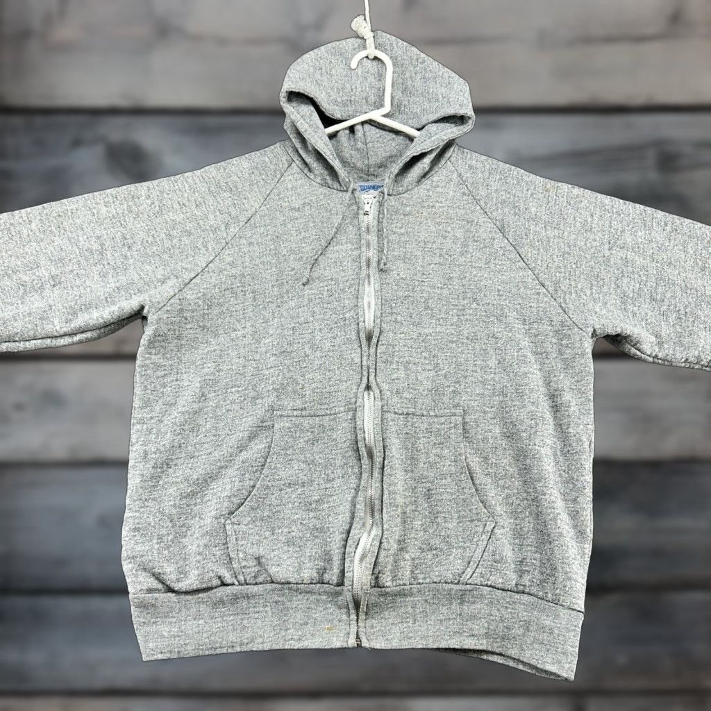 Vintage VINTAGE Kodiakpass Hoodie Mens XL Grey Full Zip Thermal Lined Cotton 70s 90s Fish Size US XL / EU 56 / 4 - 1 Thumbnail