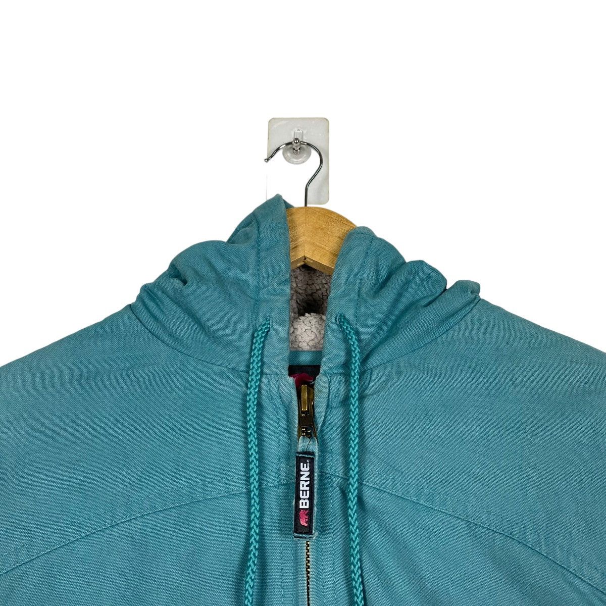 Japanese Brand Berne Fullzip Hoodies Jacket Sherpa Lining Size US M / EU 48-50 / 2 - 5 Thumbnail