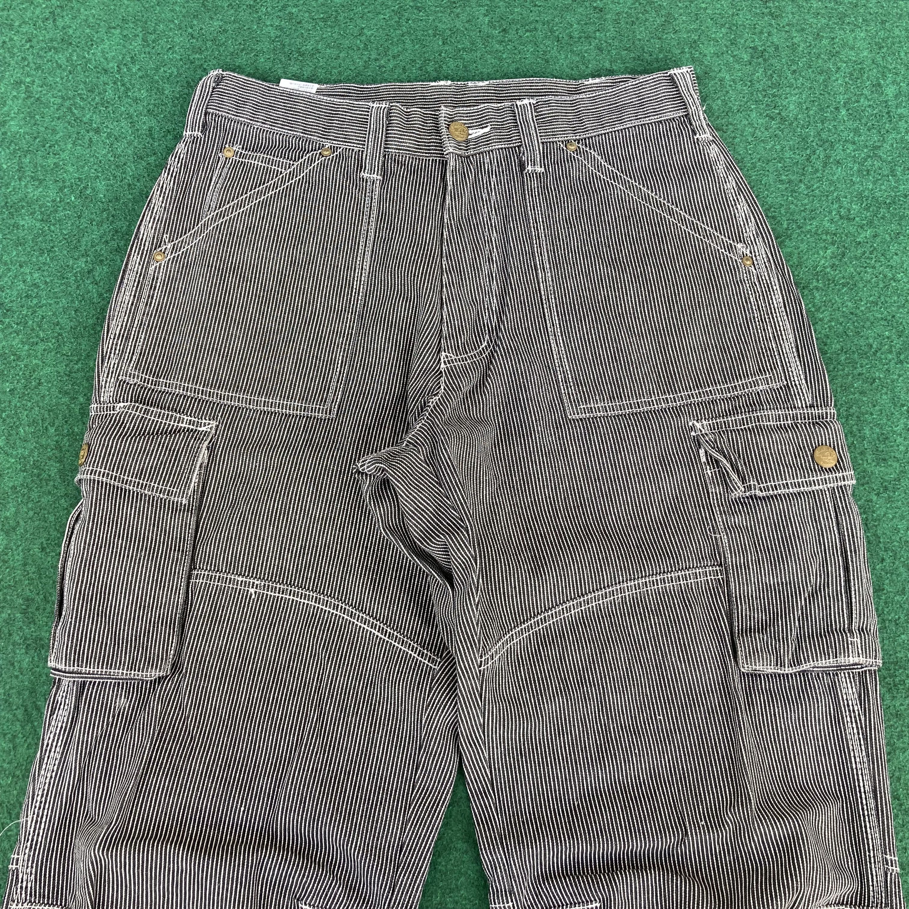 Japanese Brand Vtg Dogman Jeans Hickory Stripe Workwear Style Jeans Size US 30 / EU 46 - 3 Thumbnail