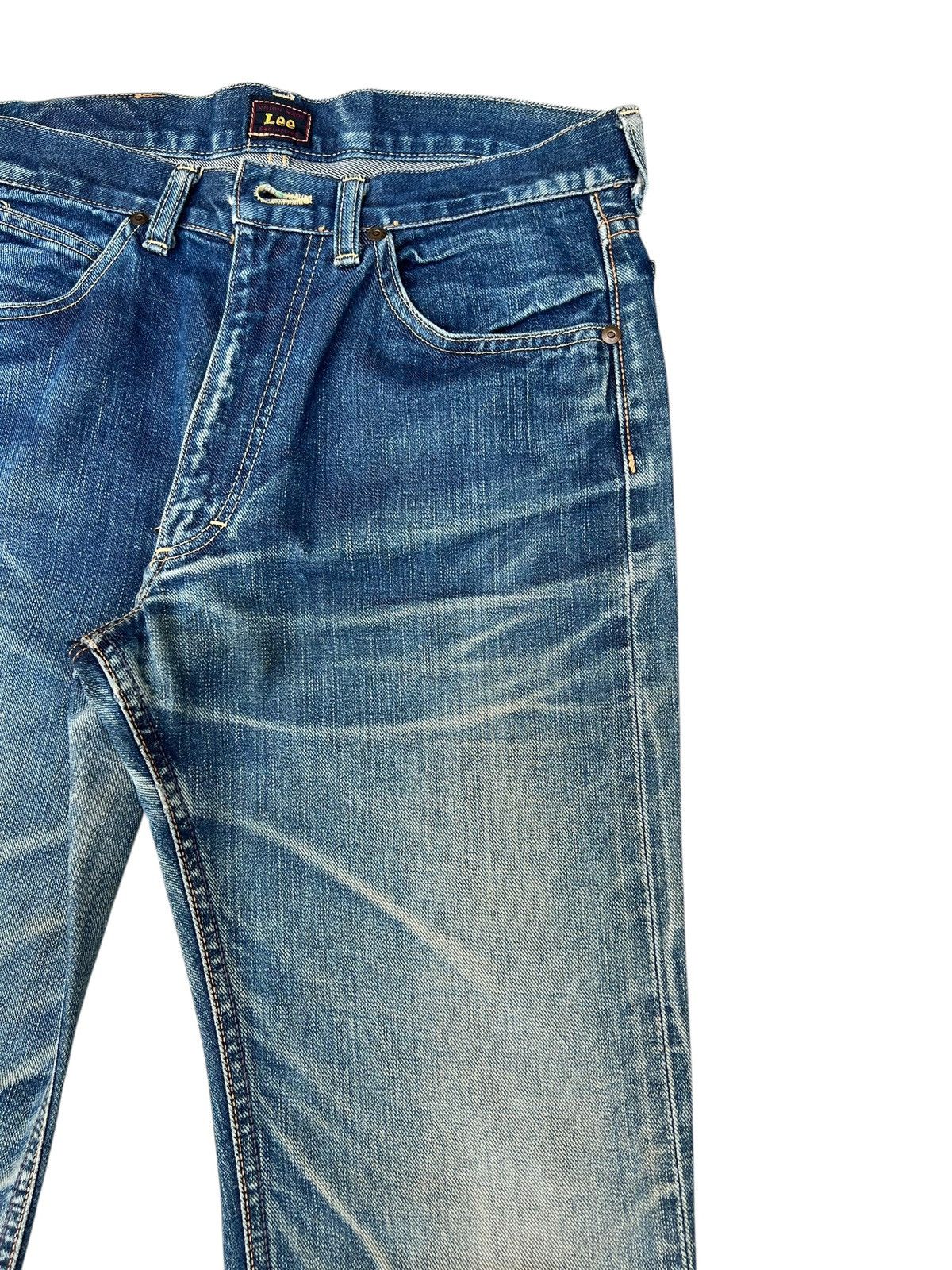 Lee Vintage Lee Sanforized Distressed Mud Denim Selvedge Jeans Size US 30 / EU 46 - 11 Thumbnail