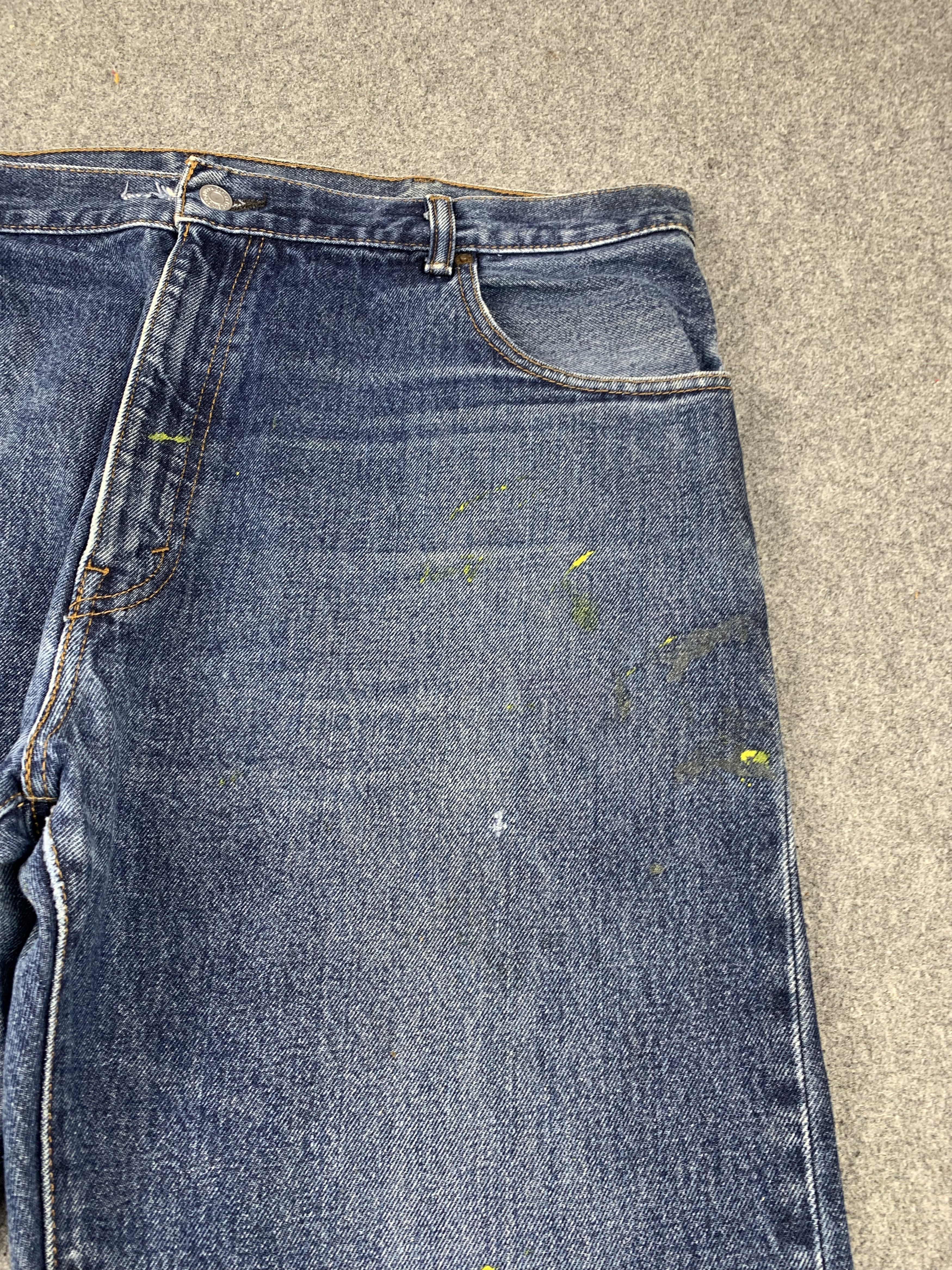 Levi's Vintage Levis 517 Flared Bootcut Splatter Paint Jeans DP2138 Size US 39 - 10 Thumbnail