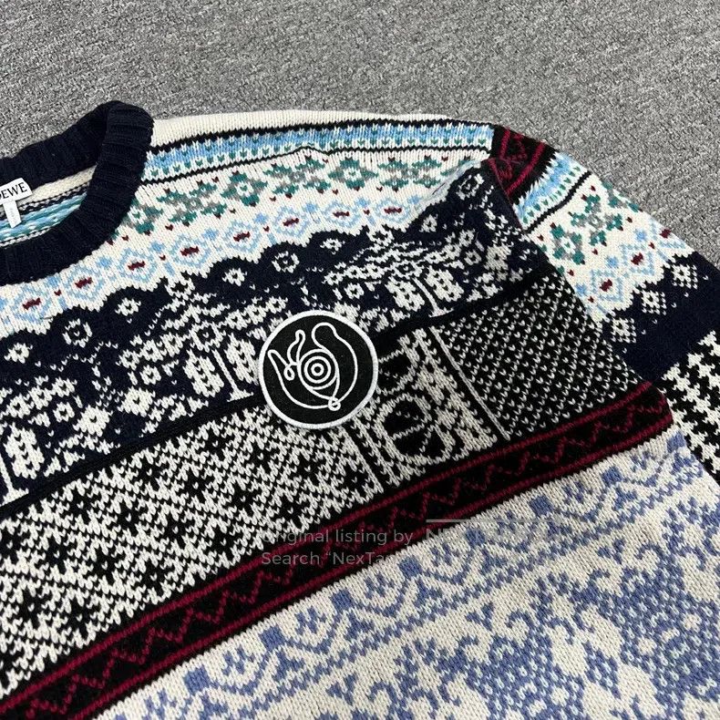 Loewe Loewe Ethnic Style Knitted Sweater Size S / US 4 / IT 40 - 5 Thumbnail