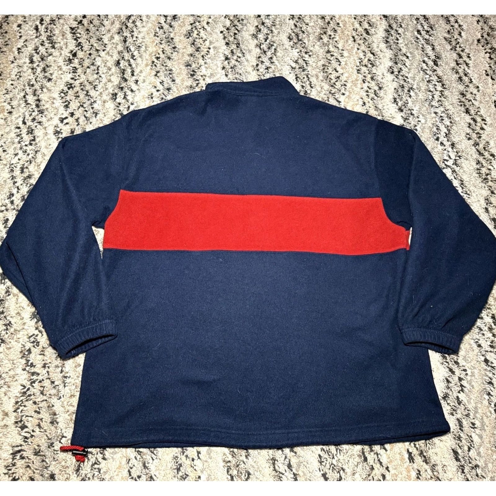 Disney VINTAGE Disney Winnie Pooh Friends Fleece Pullover 1/4 Zip Navy Blue Large Adult Unisex Sweater 90s Made USA Size L / US 10 / IT 46 - 5 Thumbnail