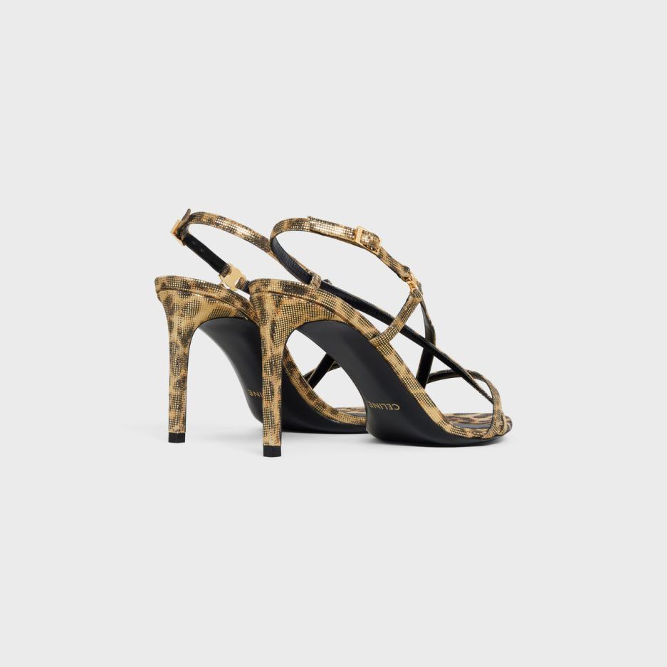 Celine o1bcso1str0625 358924433C Sandals in Brown/Gold Size US 8 / IT 38 - 3 Thumbnail