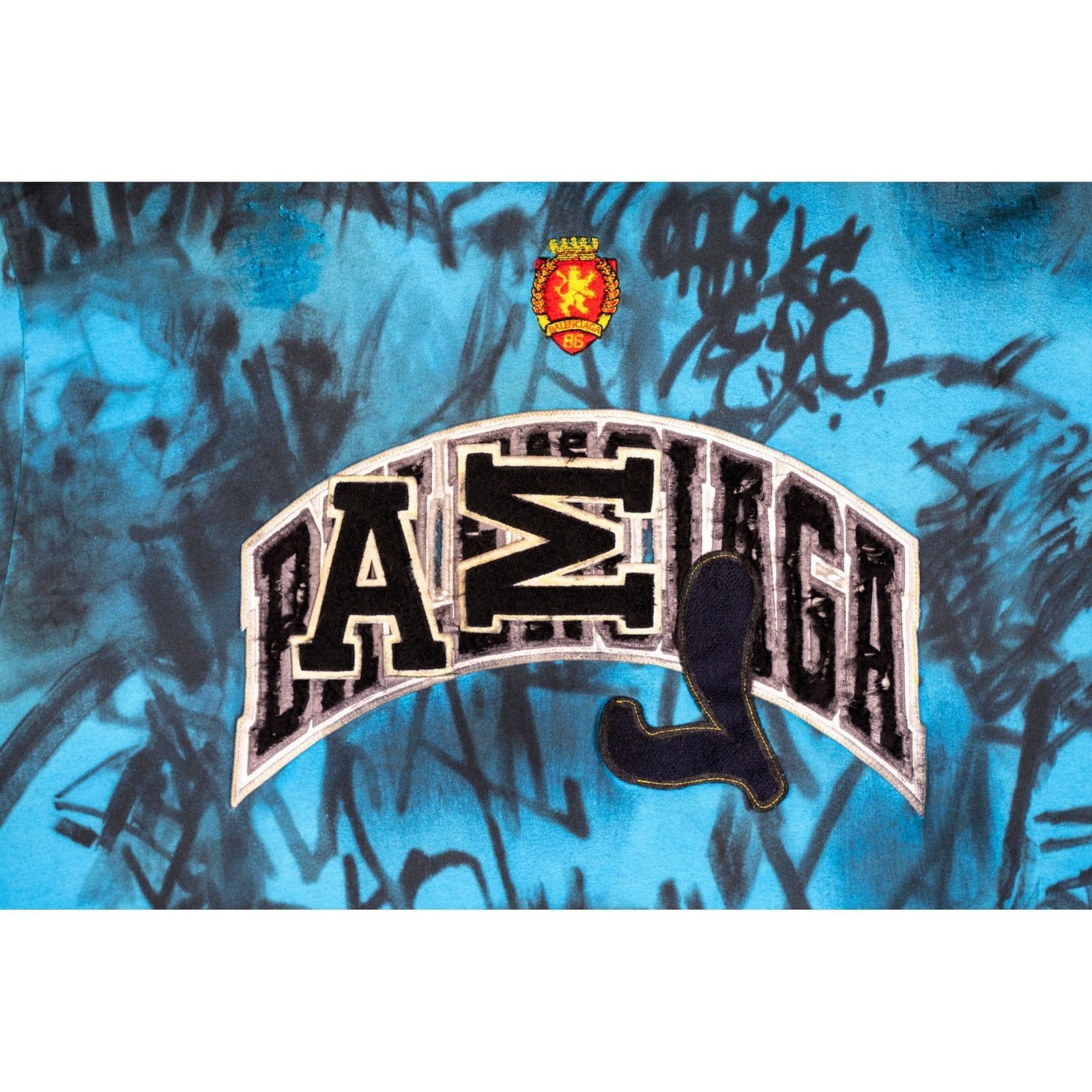 Balenciaga Skater Graffiti T-Shirt 'Blue' Size US L / EU 52-54 / 3 - 3 Thumbnail