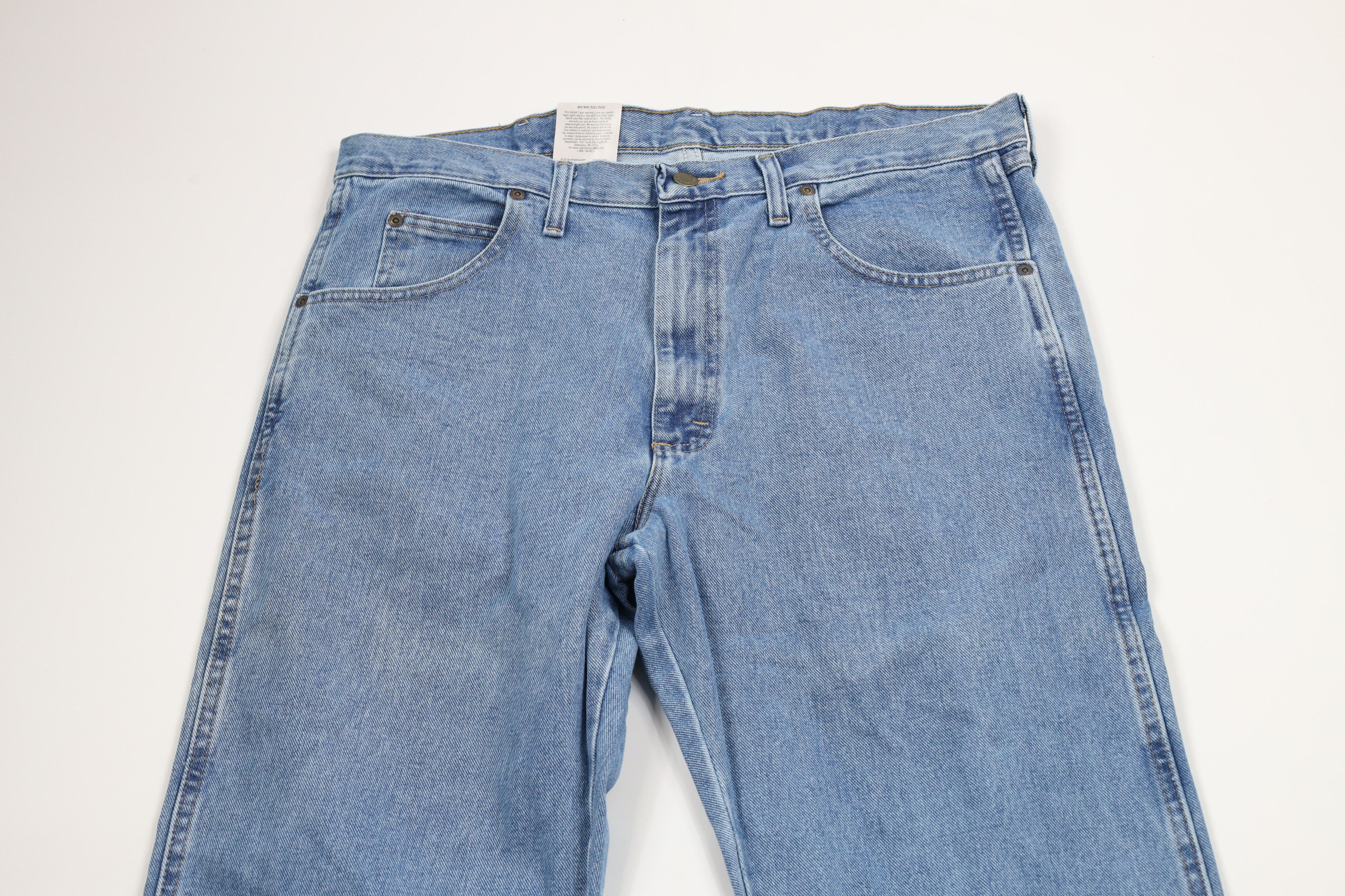 Vintage × Wrangler Deadstock Vintage Y2K Wrangler Fit Denim Jeans Blue Cotton Size US 36 / EU 52 - 2 Thumbnail