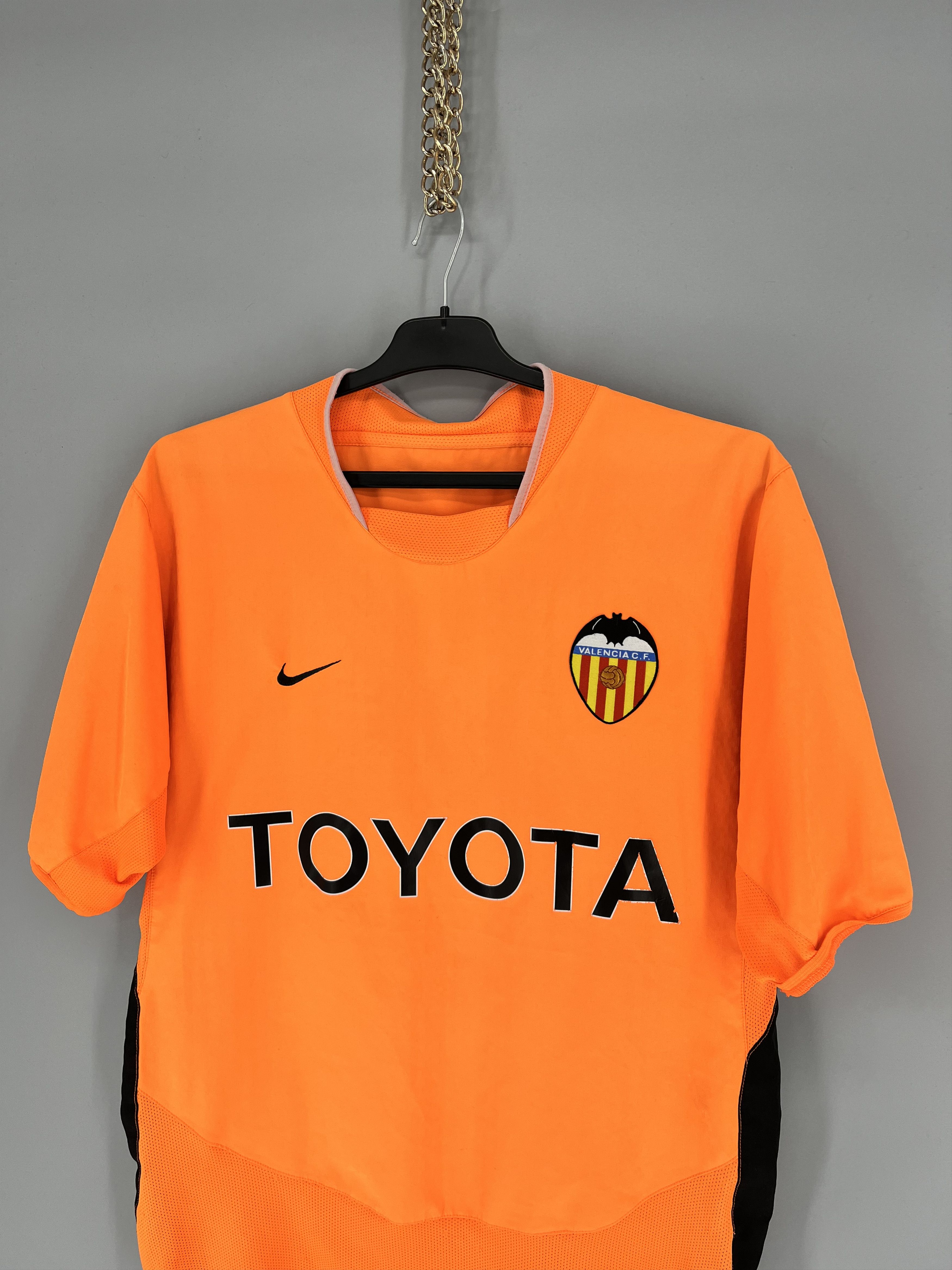 Vintage VALENCIA 2003-2004 AWAY FOOTBALL SHIRT JERSEY Size US L / EU 52-54 / 3 - 6 Thumbnail