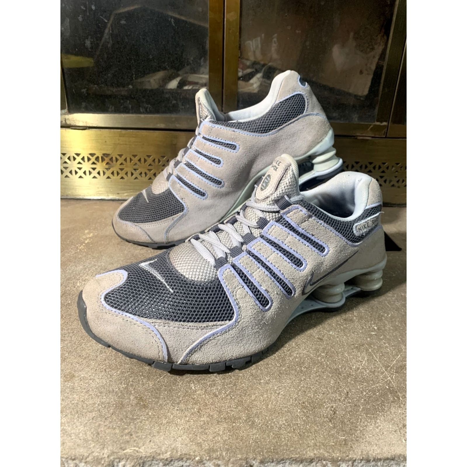 Nike Nike Shox NZ 314561-041 Grat Blue Suede Womens Size 8.5 Basketball Running Gym Shoes Shox Technology Lightweight Lace-Up Arch Support Nike Size US 9 / IT 39 - 3 Thumbnail