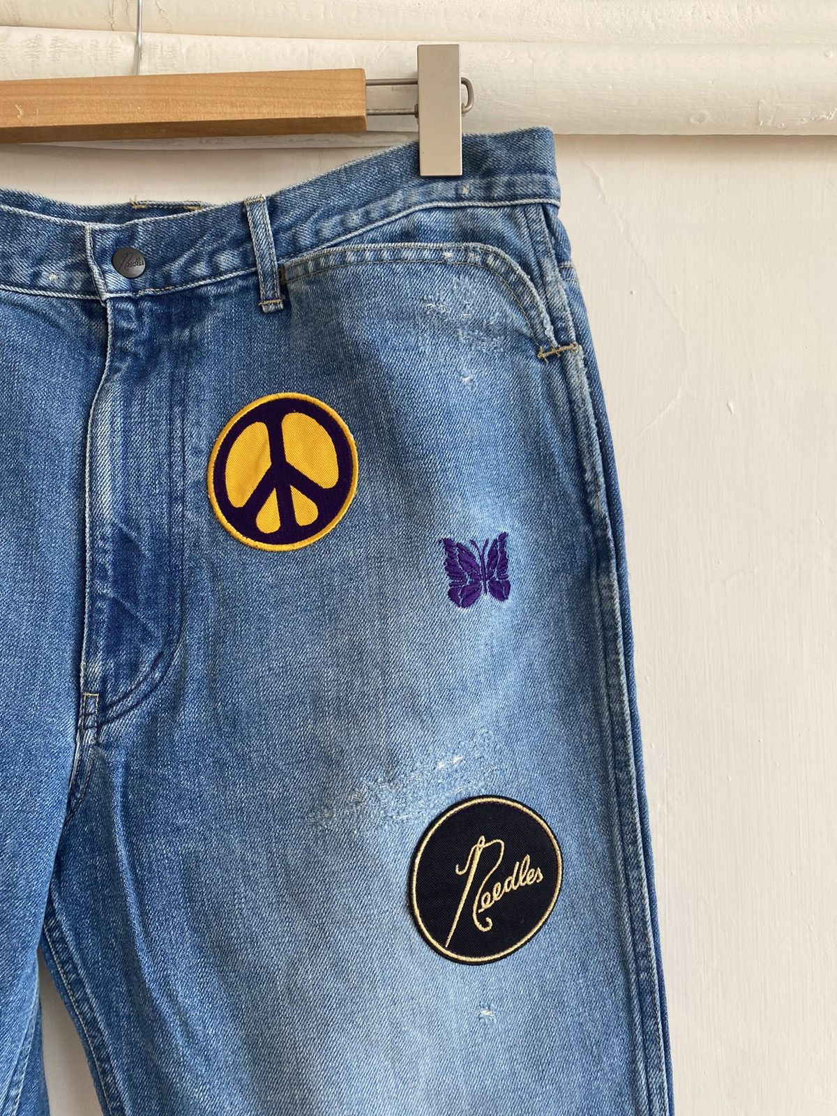 Needles Needles Assorted Patched Flare Jeans Kapital Gallery Dept Size US 34 / EU 50 - 2 Thumbnail