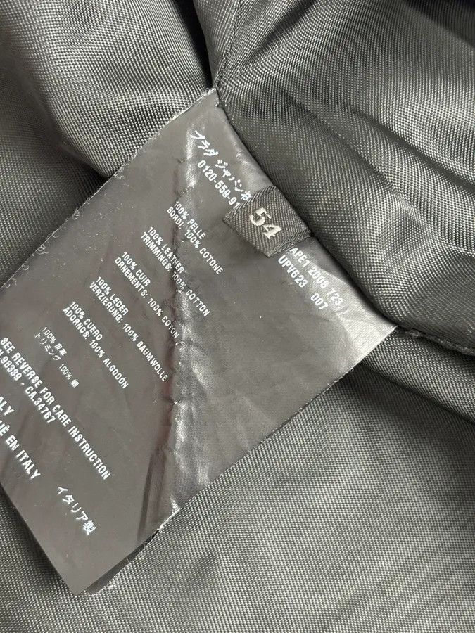 Prada AW2008 Prada Buttoned Black Leather Jacket Size US L / EU 52-54 / 3 - 10 Thumbnail