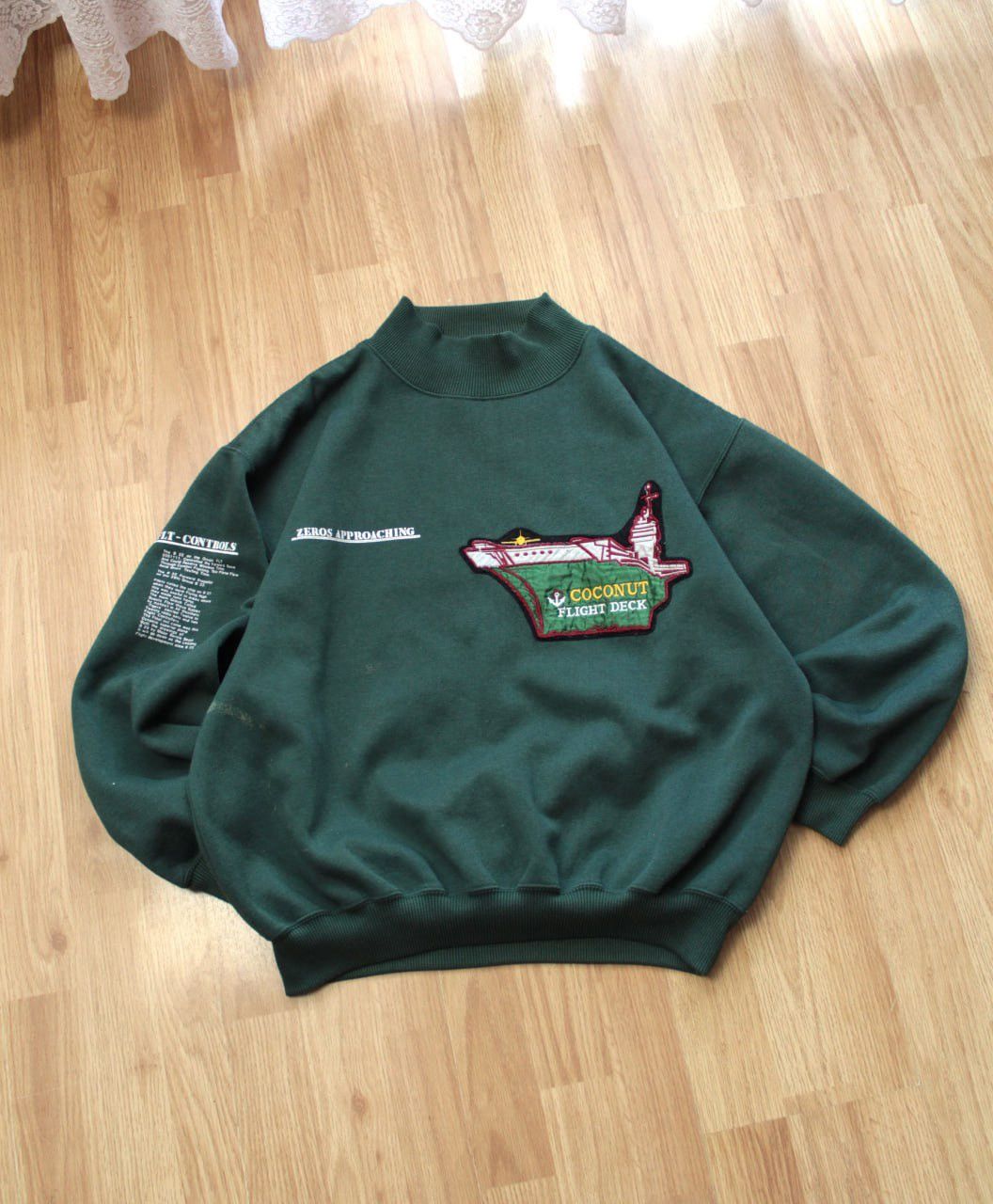 Alpha Industries 🔥 Vintage Flight Military Sweatshirt Army Alpha Industries Size US S / EU 44-46 / 1 - 1 Thumbnail